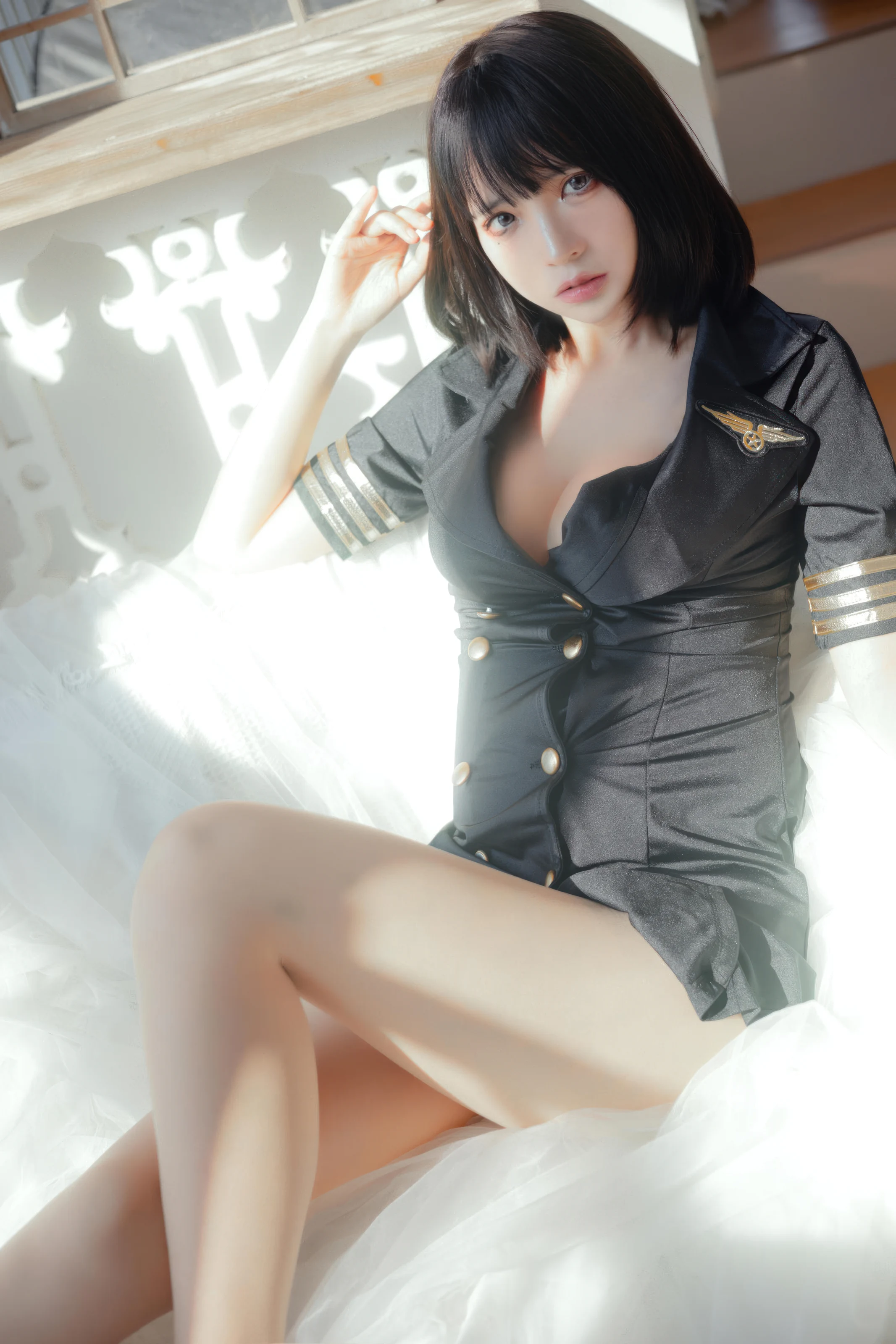 疯猫ss – 黑色制服 [40P]插图1