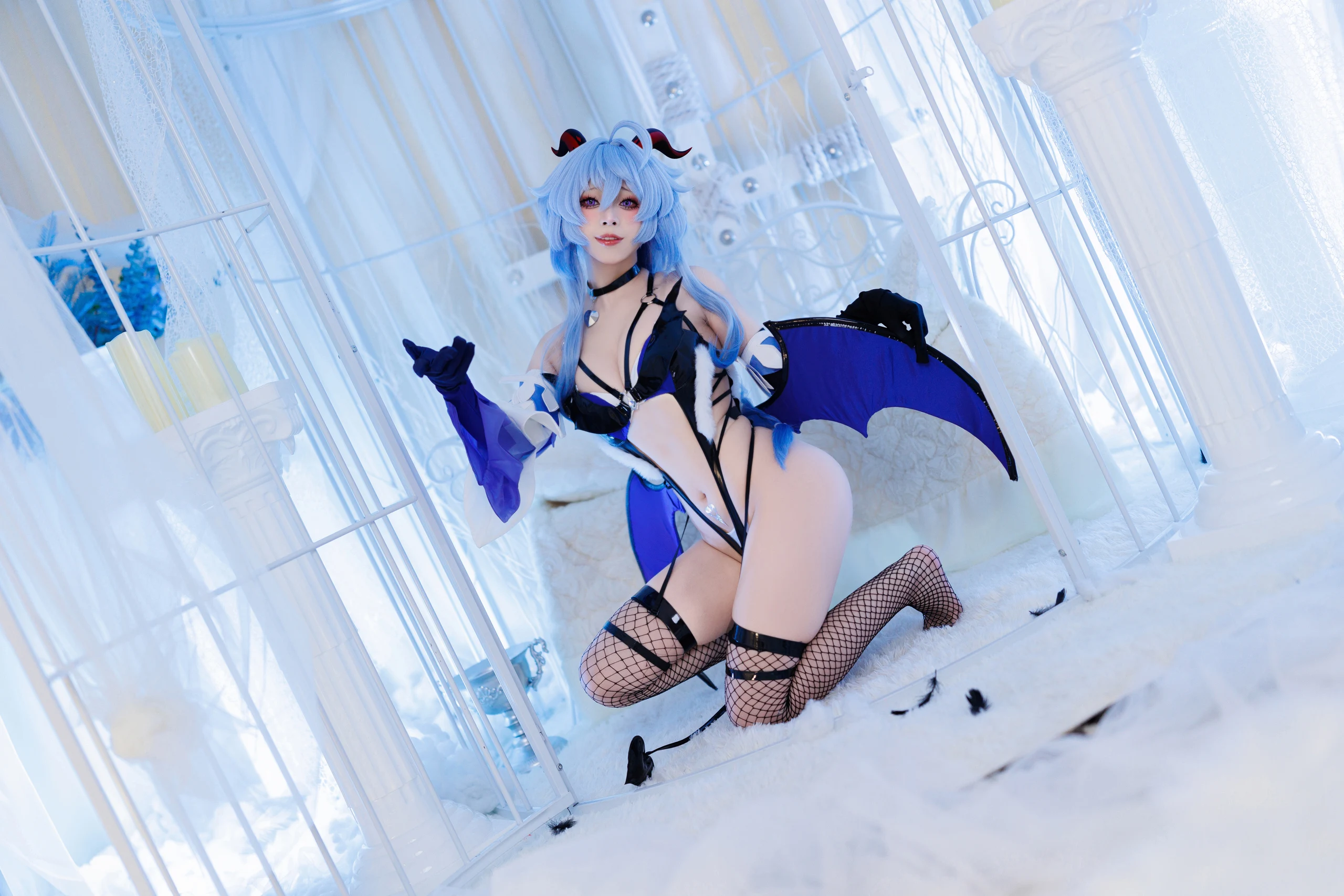 胡桃猫Kurumineko – 甘雨魅魔 [73P]插图3