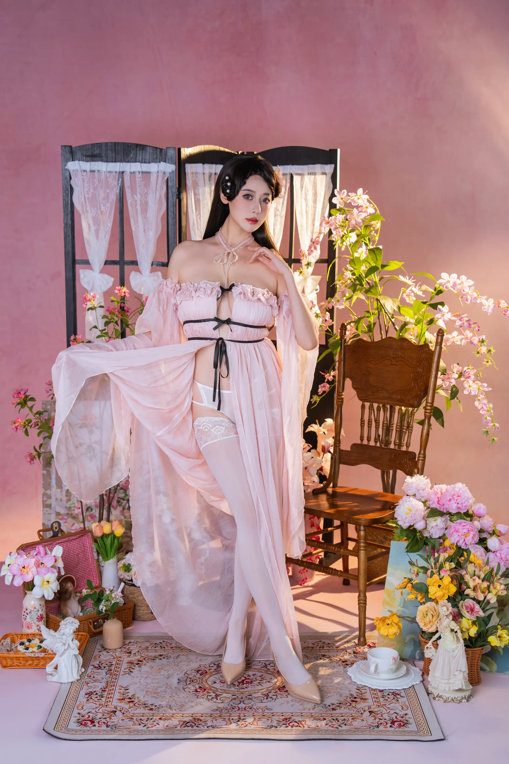奈汐酱nice – 粉红茶事 [78P]插图1