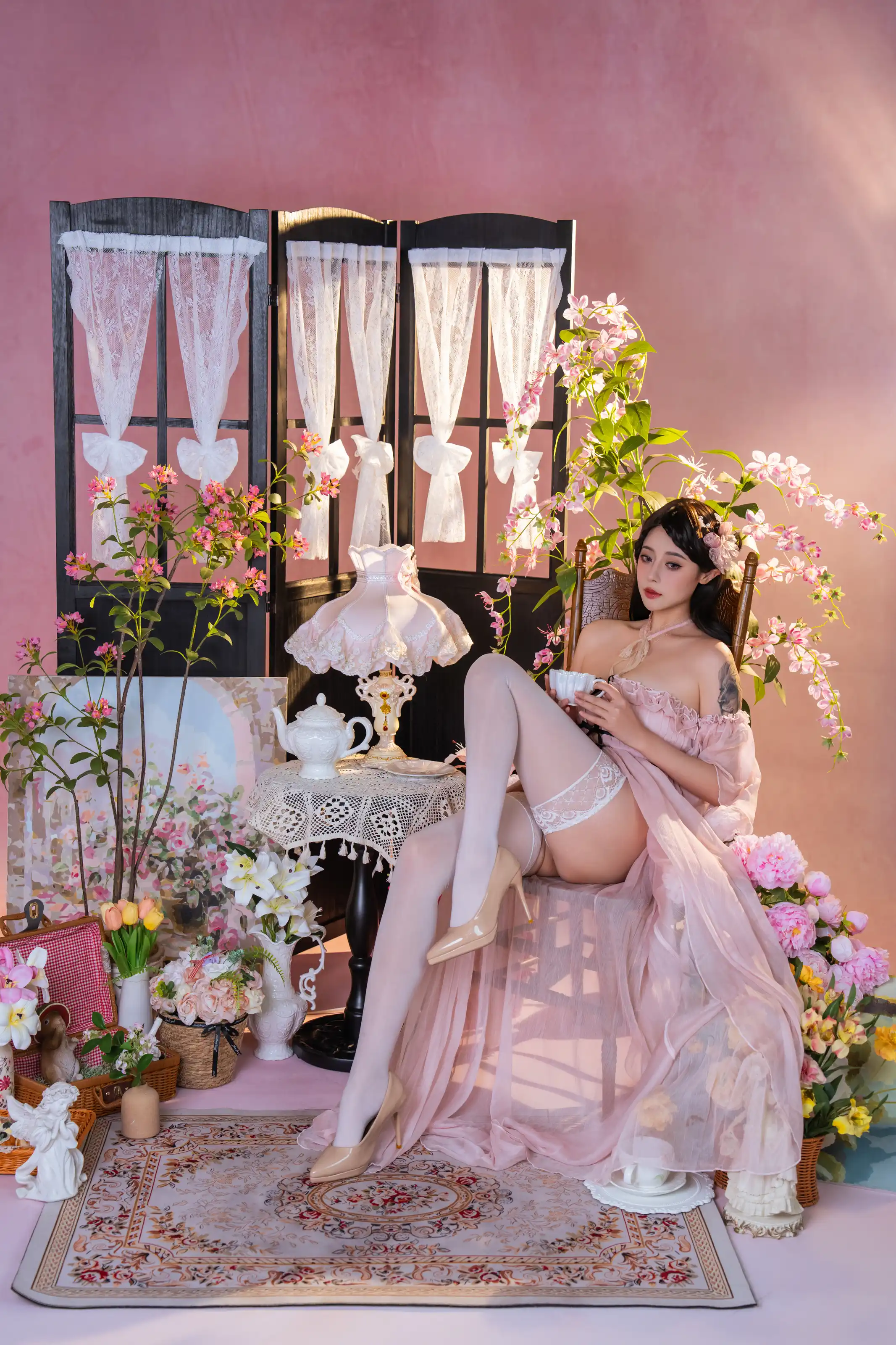 奈汐酱nice – 粉红茶事 [78P]插图6