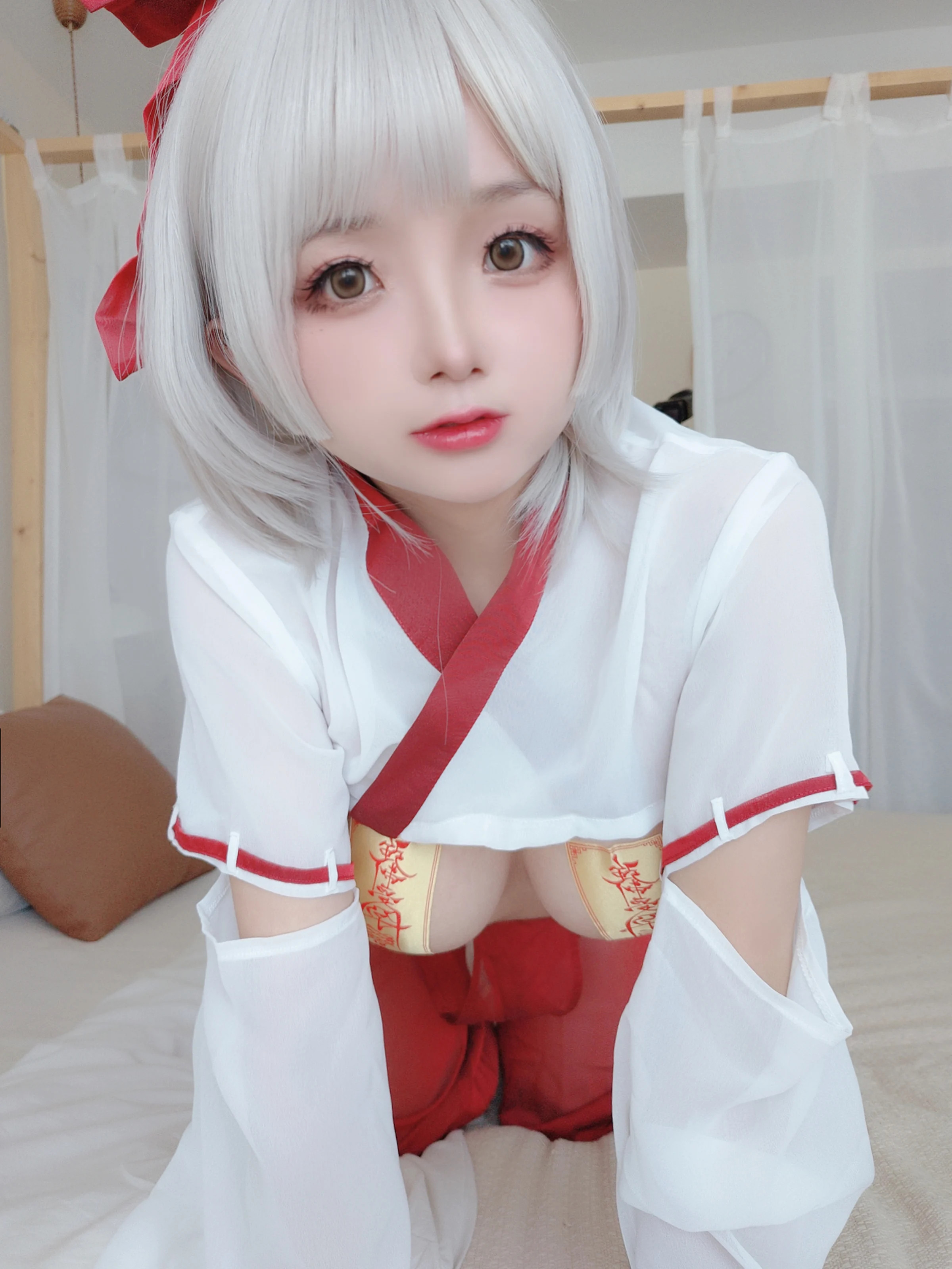 日奈娇 – 巫女自拍 [41P]插图5
