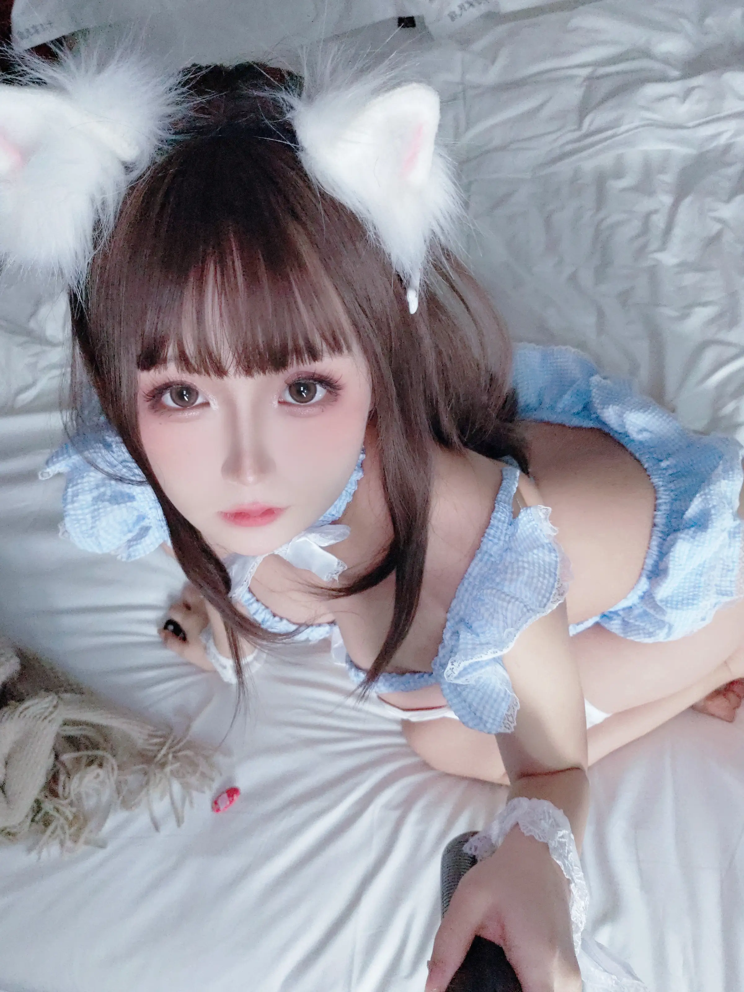 日奈娇 – 蓝格子 [30P]插图2