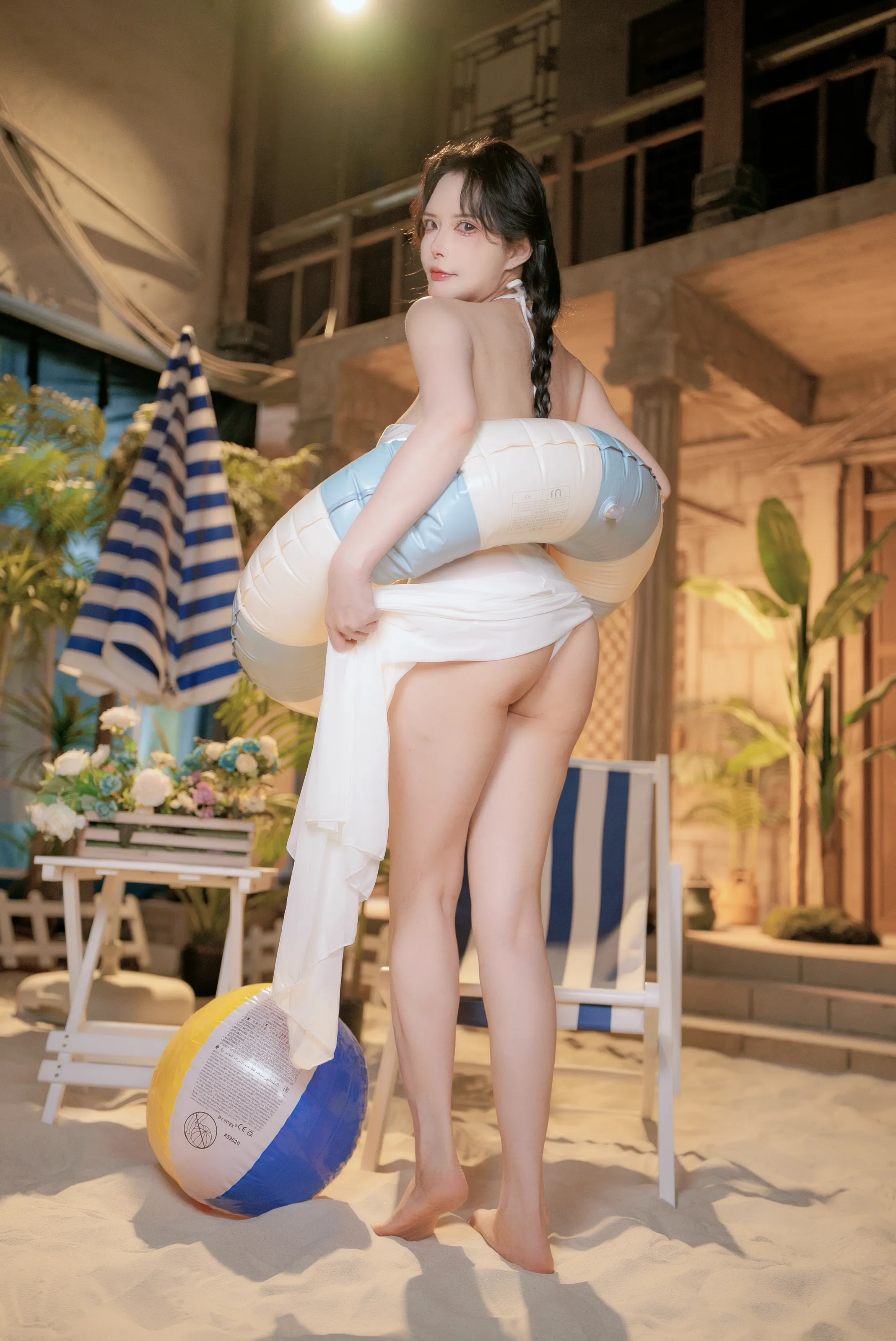 秋和柯基 – 夏漾写真本 白泳衣 [27P]插图5