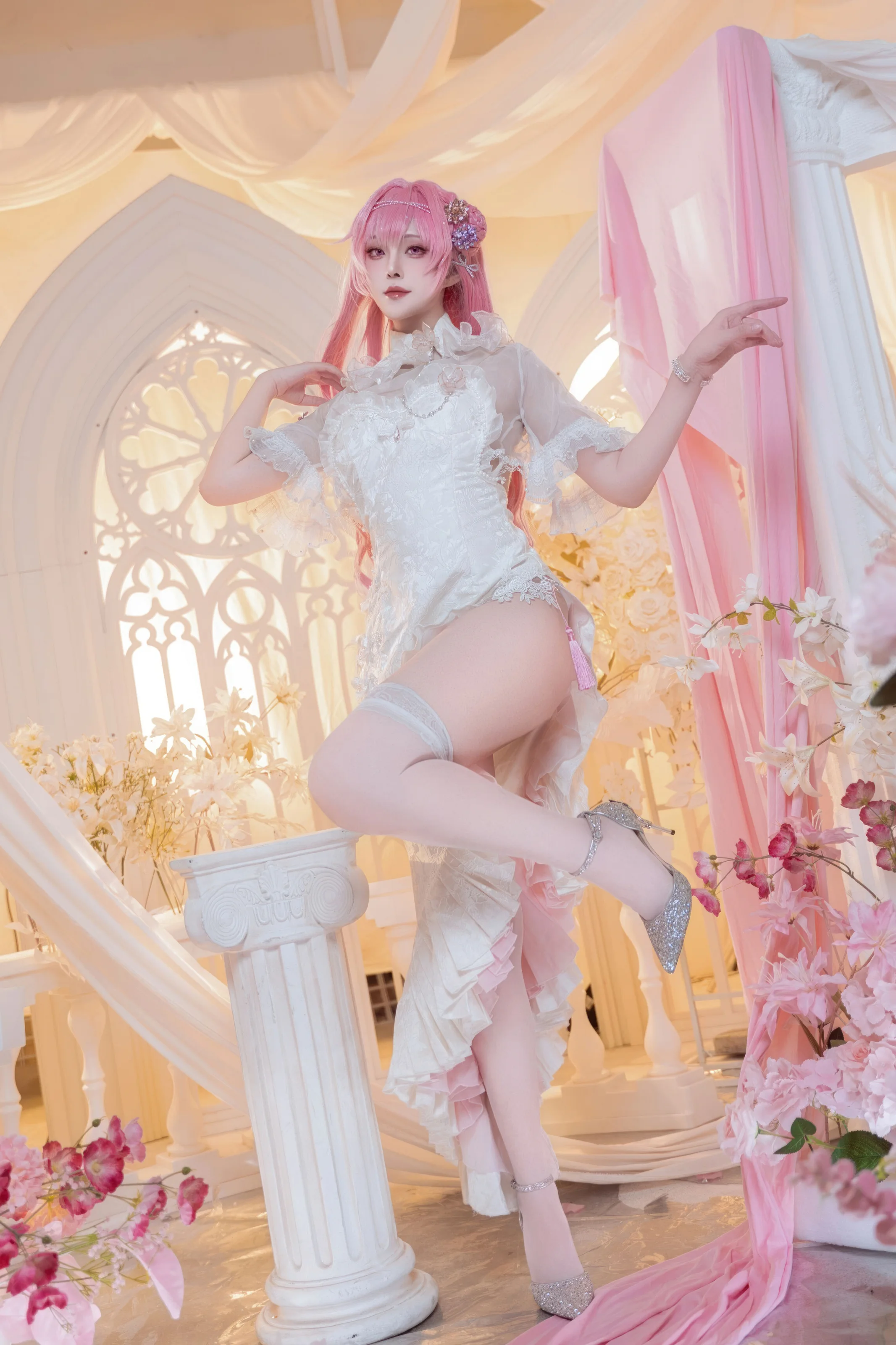 Natsuko夏夏子 – NIKKE 桃乐丝旗袍 [78P]插图1