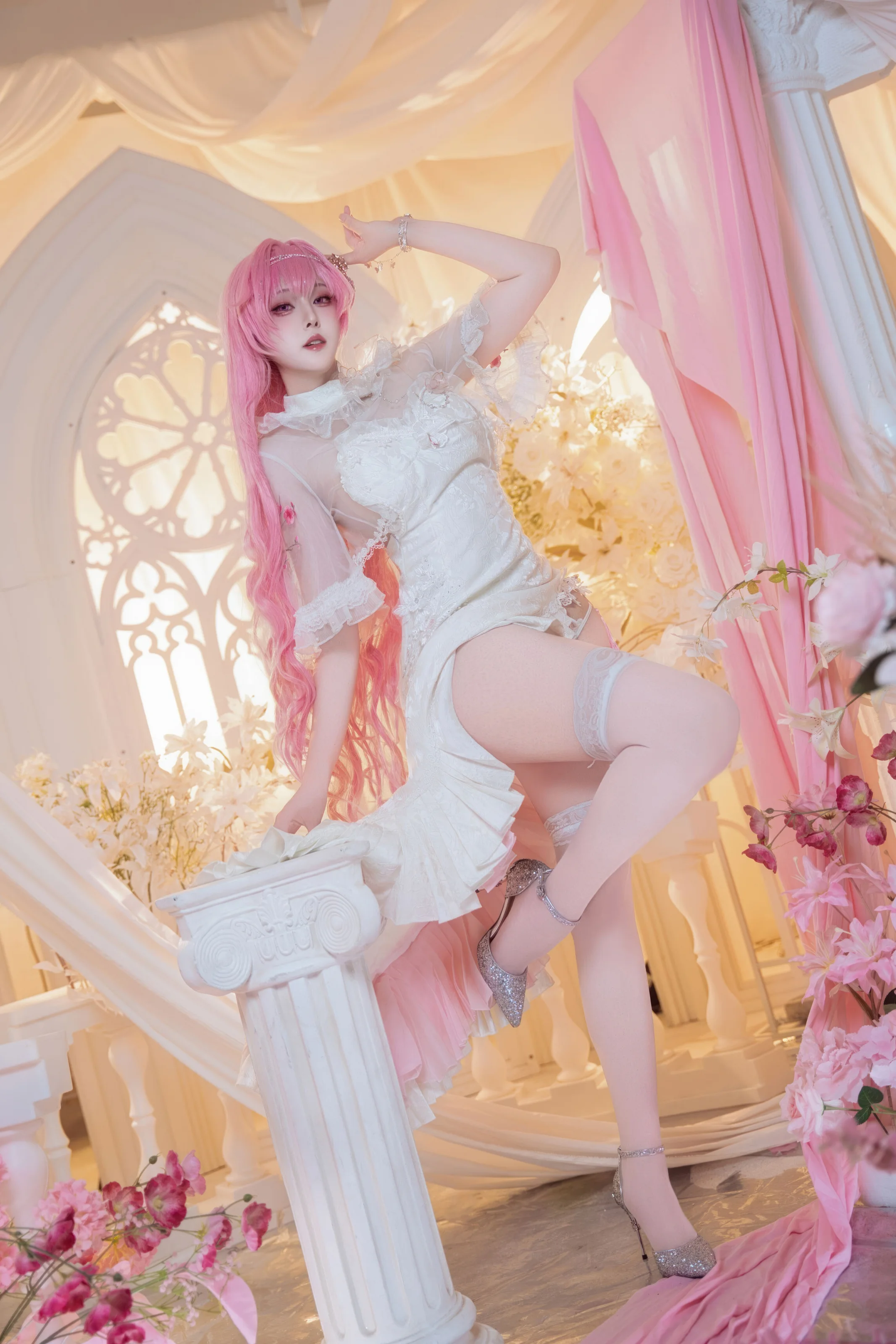 Natsuko夏夏子 – NIKKE 桃乐丝旗袍 [78P]插图4