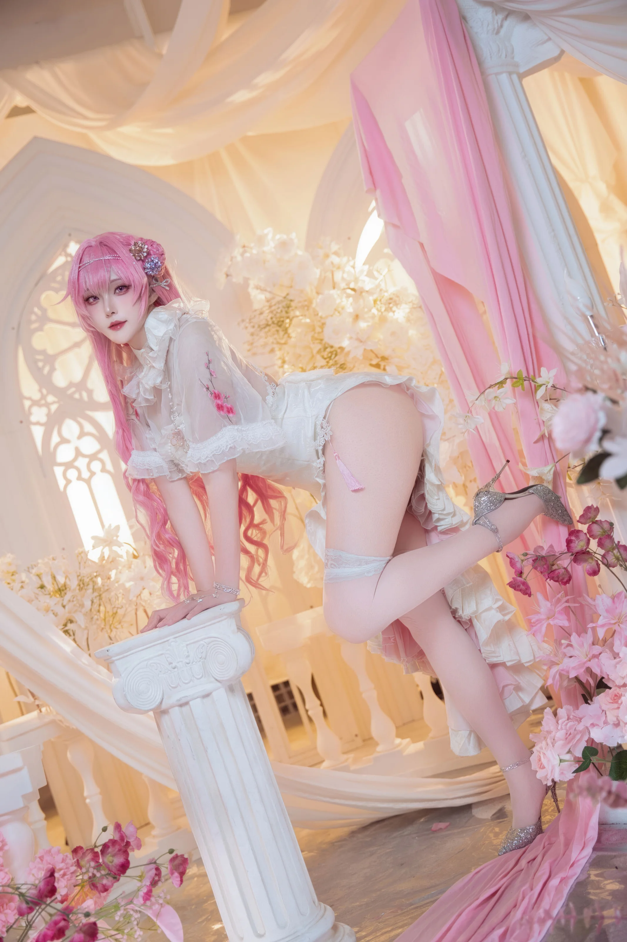 Natsuko夏夏子 – NIKKE 桃乐丝旗袍 [78P]插图5