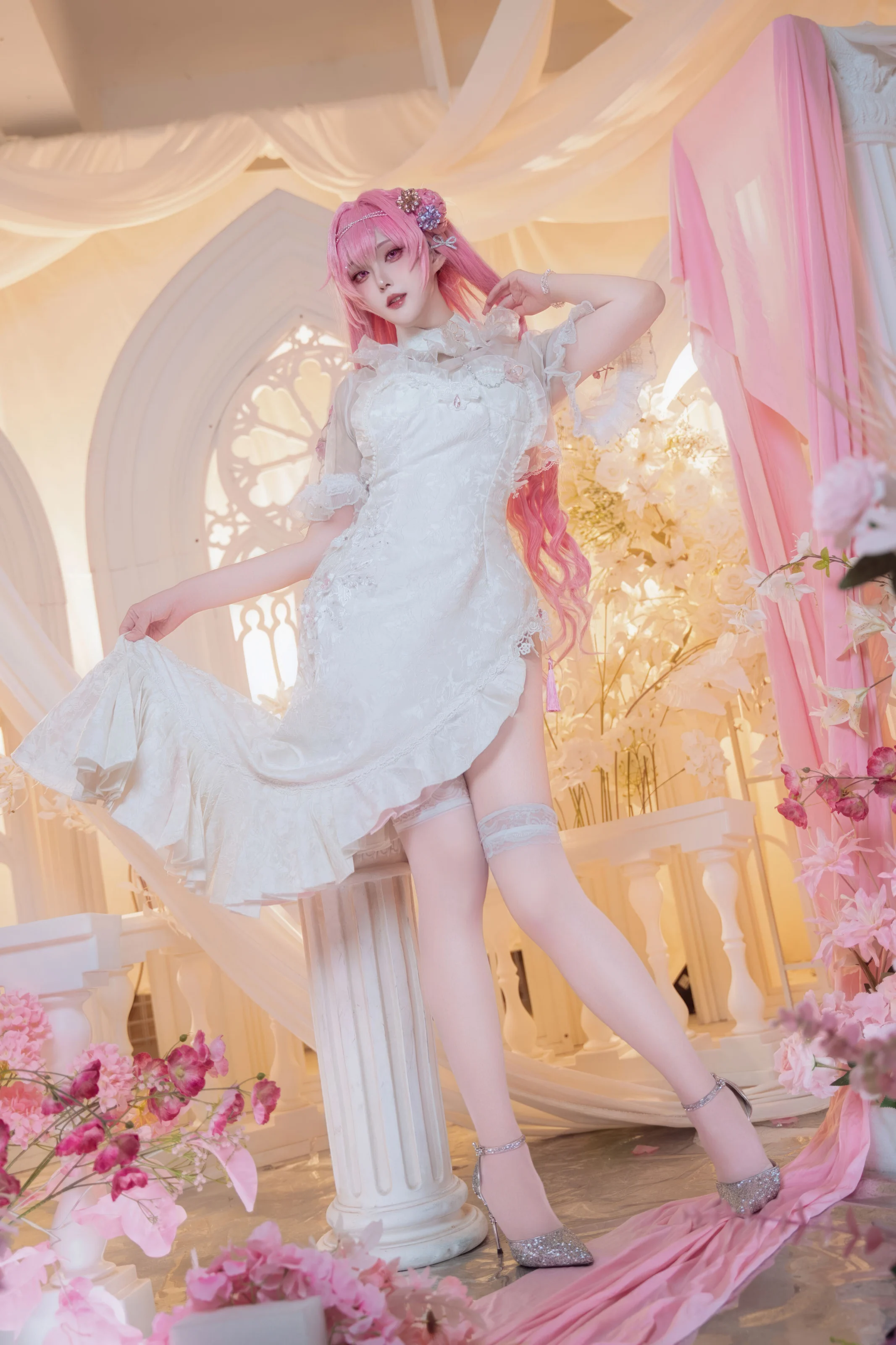 Natsuko夏夏子 – NIKKE 桃乐丝旗袍 [78P]插图6