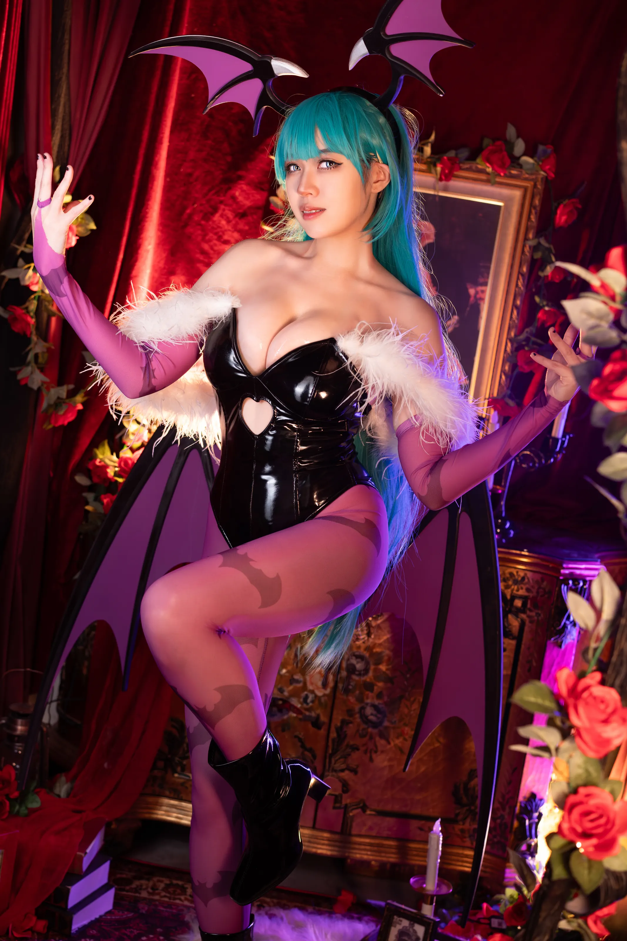 Hatori Sama(奈奈紀) – Morrigan Darkstalkers [39P]插图1