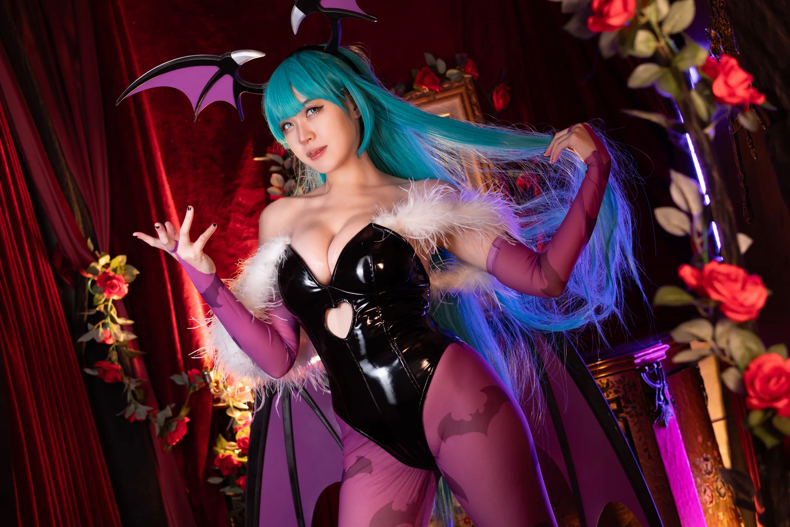 Hatori Sama(奈奈紀) – Morrigan Darkstalkers [39P]插图4