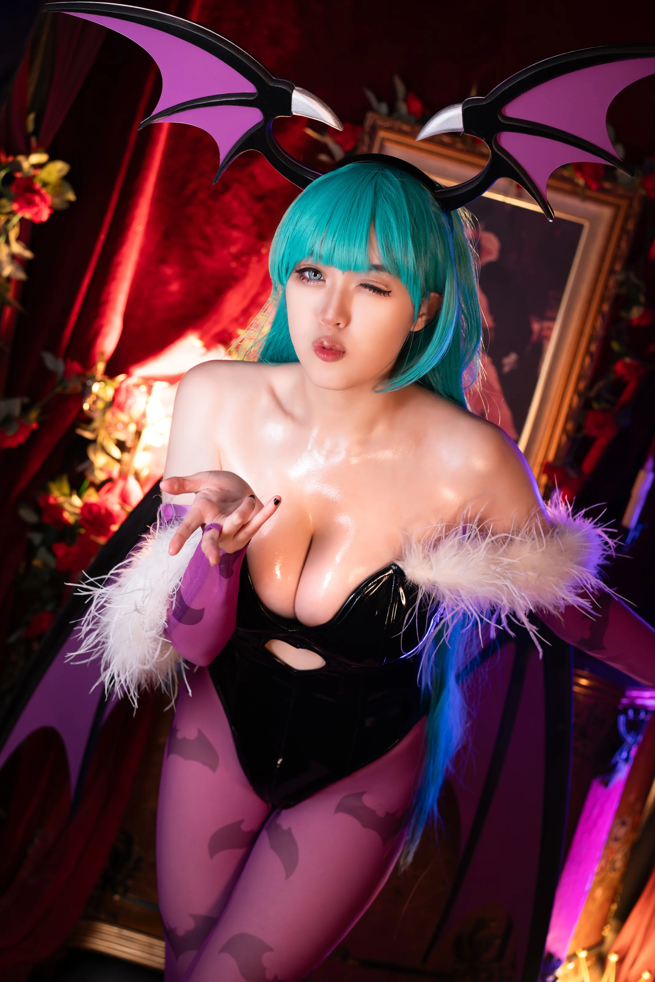 Hatori Sama(奈奈紀) – Morrigan Darkstalkers [39P]插图5