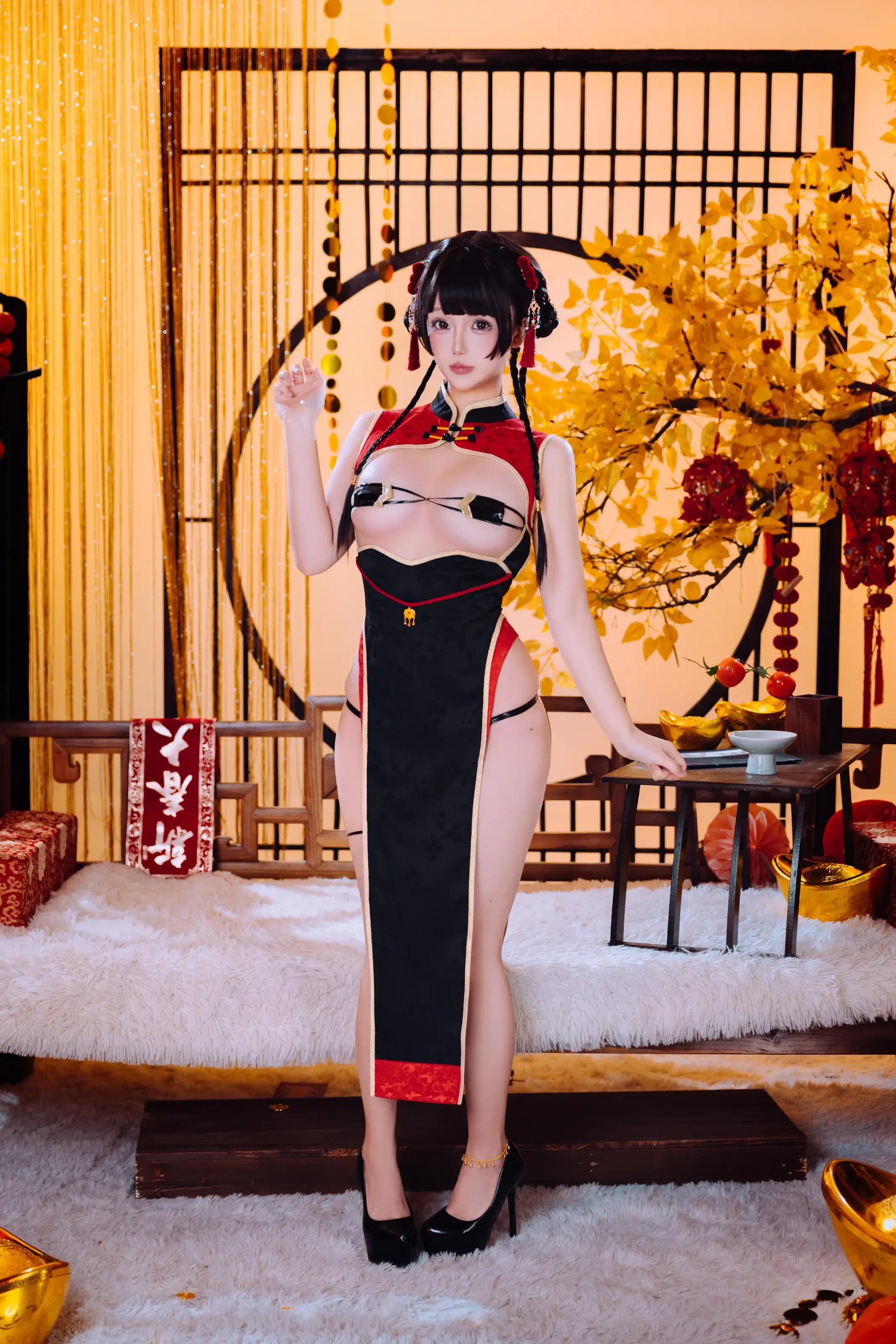 日奈娇 – 新年限定旗袍 [61P]插图1