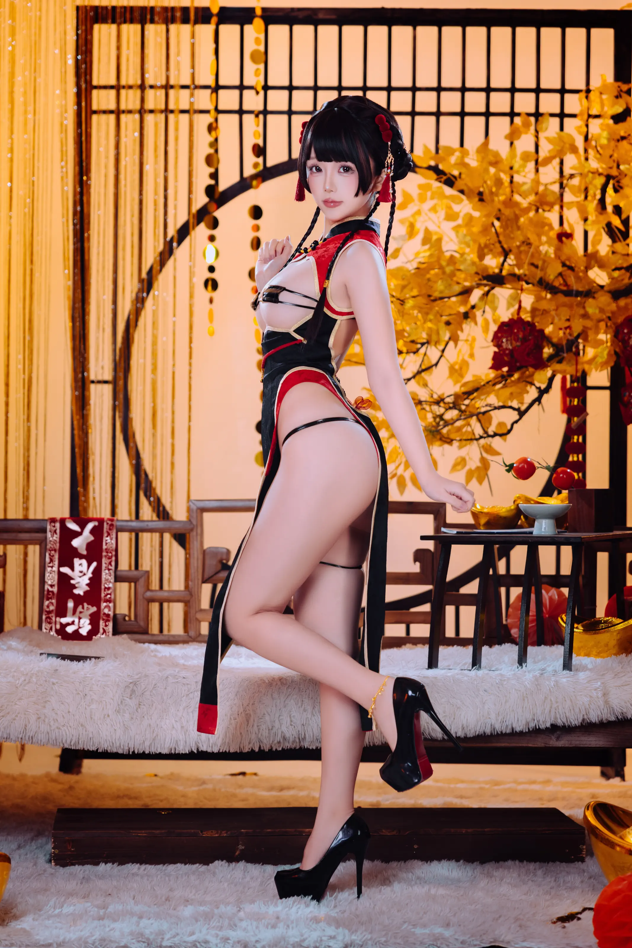 日奈娇 – 新年限定旗袍 [61P]插图2