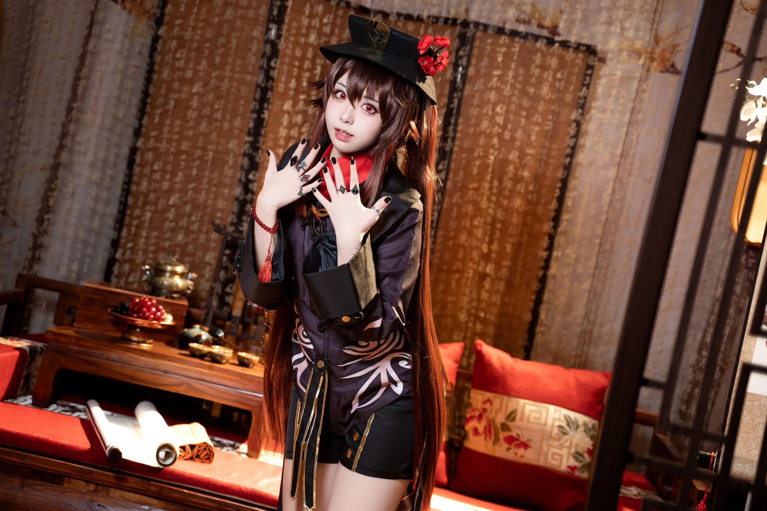 虎森森 – 原神 胡桃 [51P]插图3