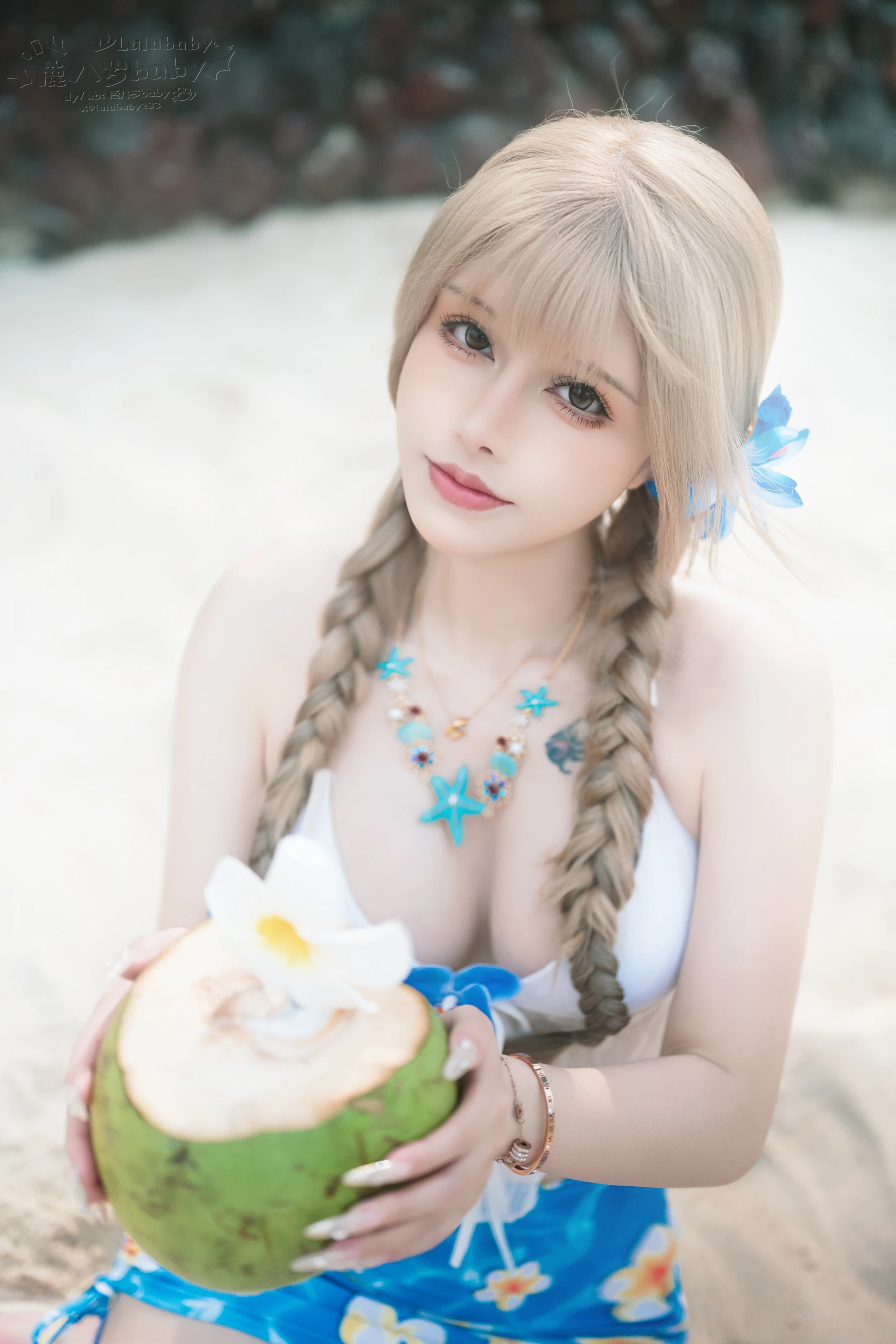鹿八岁baby – 蓝色泳衣 [40P]插图3