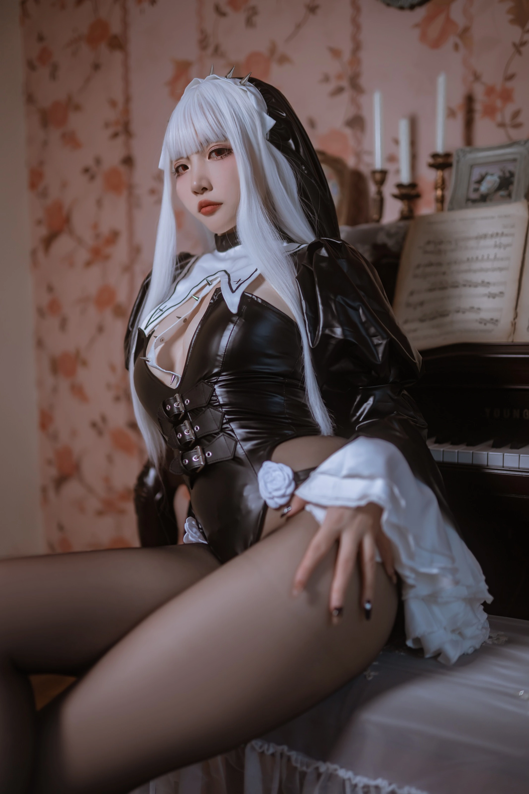 二佐Nisa – 白发修女 [51P]插图2