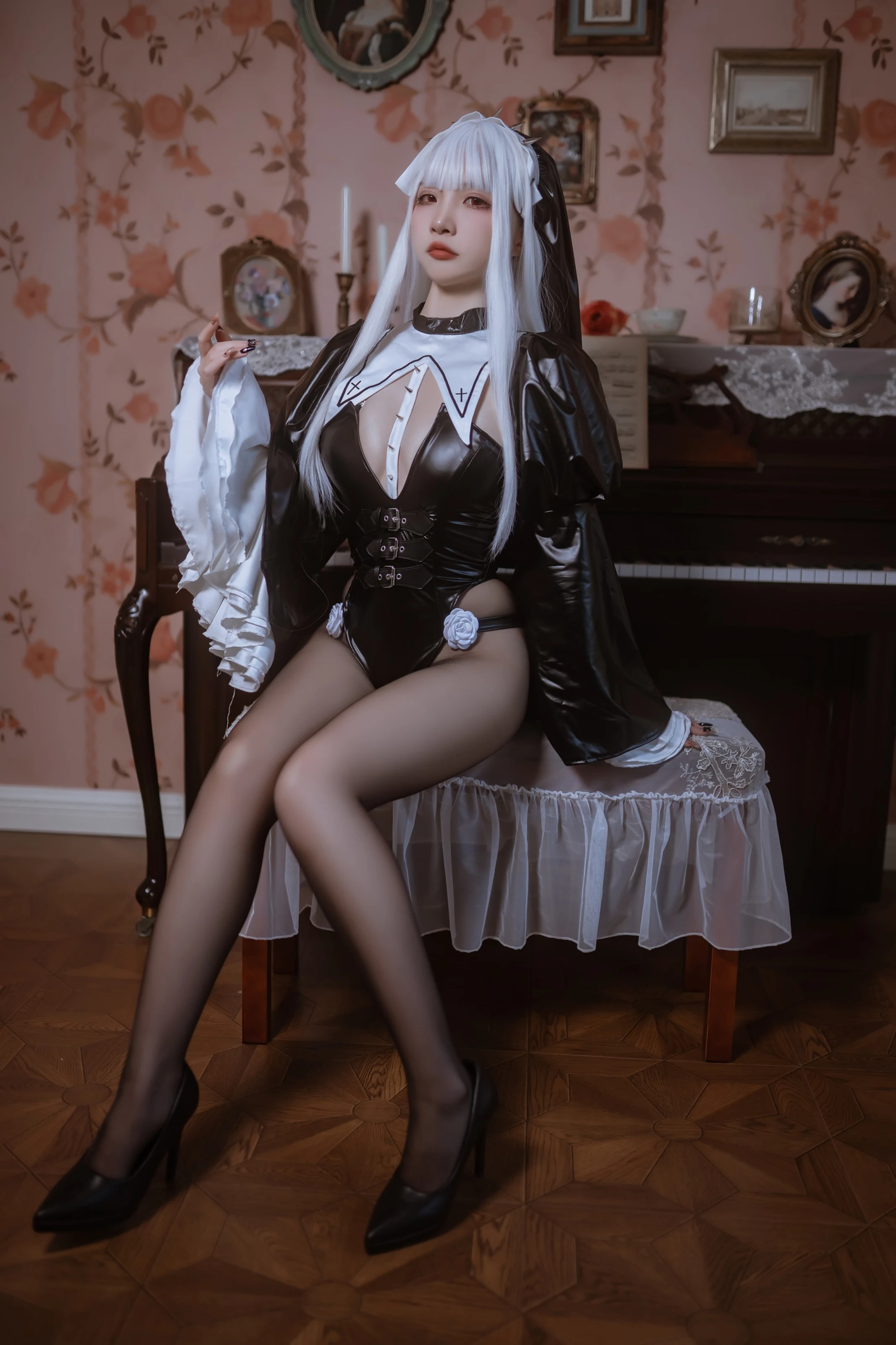 二佐Nisa – 白发修女 [51P]插图4