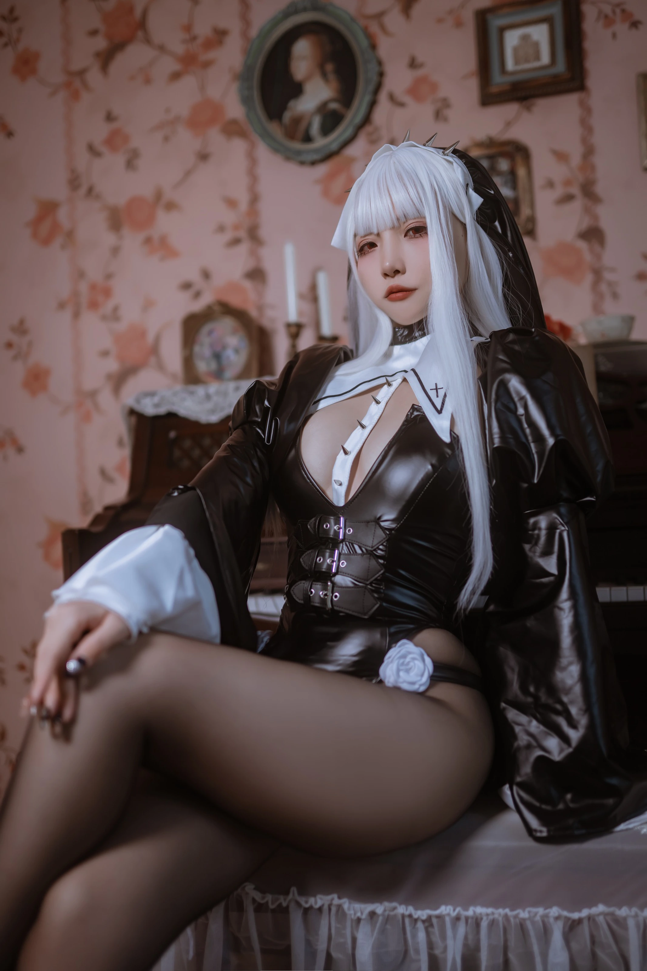 二佐Nisa – 白发修女 [51P]插图5
