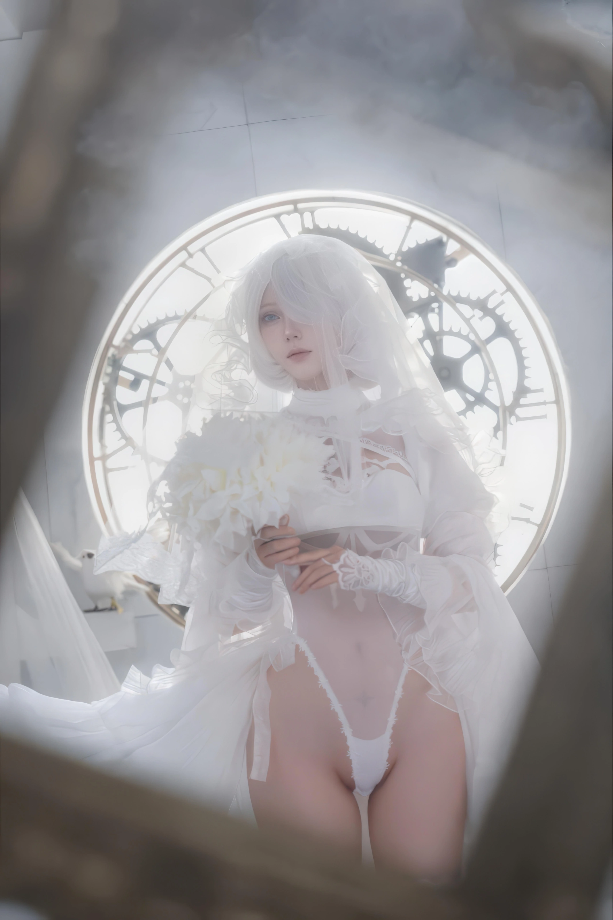 CatDemon喵崽（你的喵崽）- 尼尔 2B 纯白花嫁 [75P]插图6