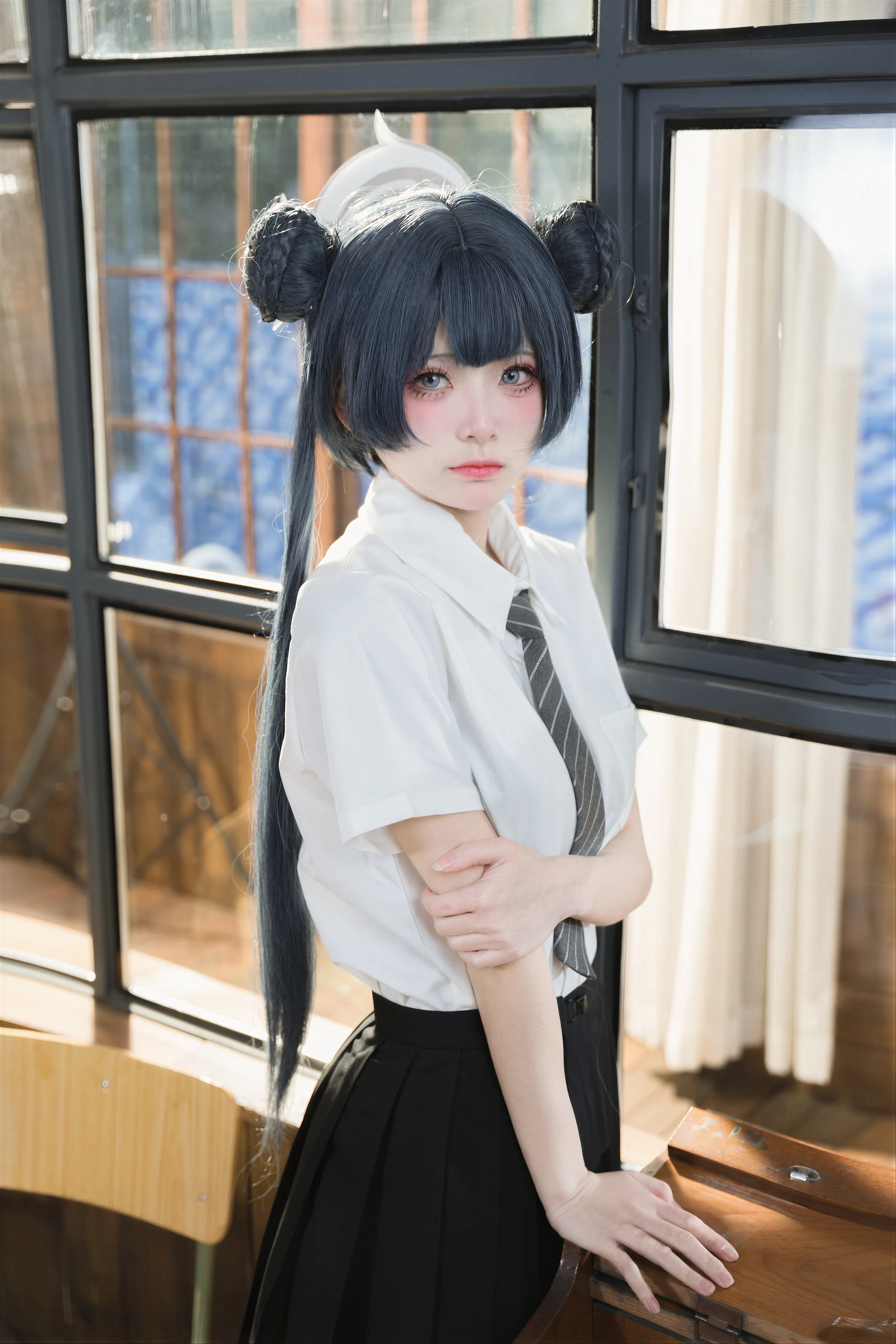 九柒喵 – 蔚蓝档案 妃咲JK [61P]插图4