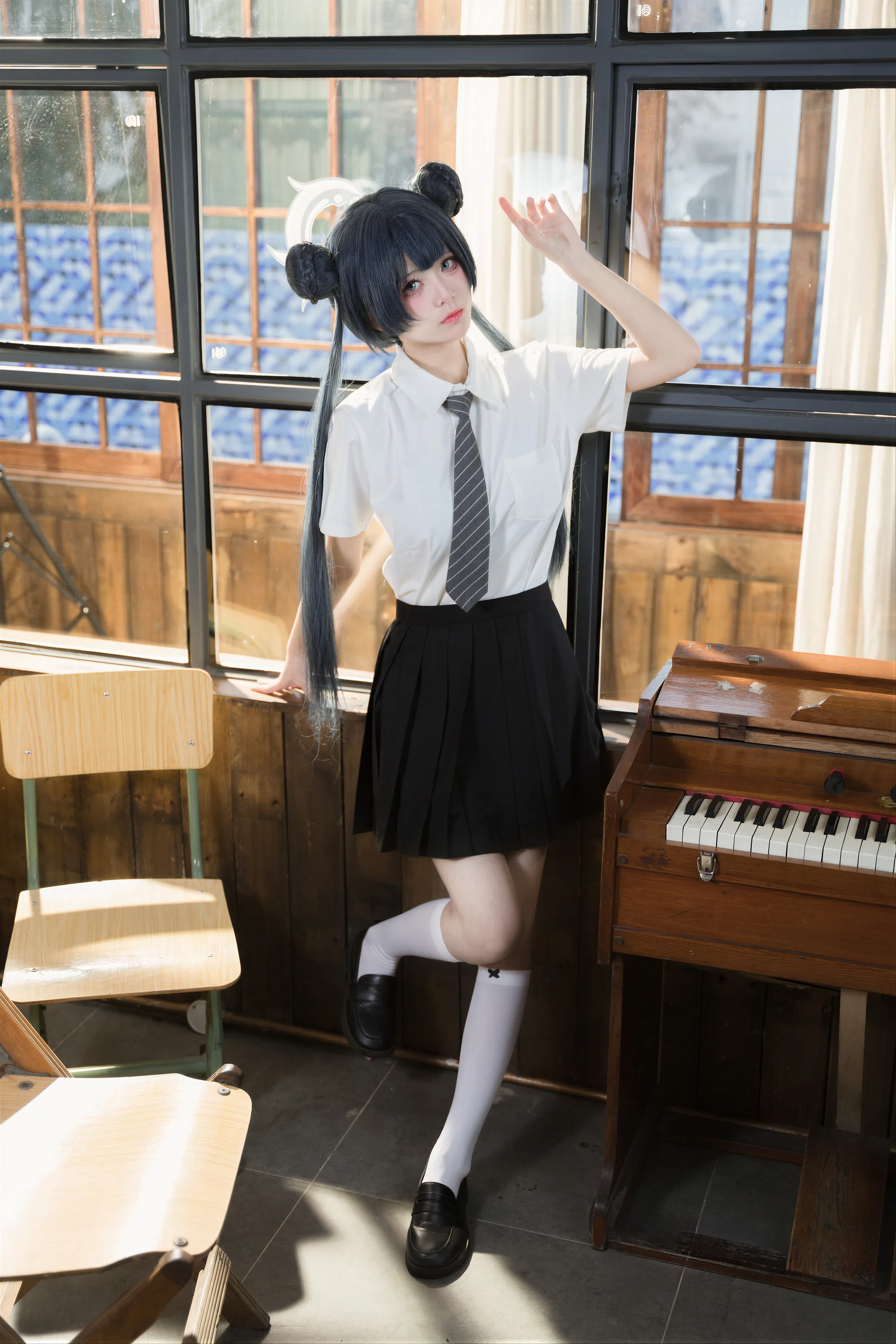 九柒喵 – 蔚蓝档案 妃咲JK [61P]插图5