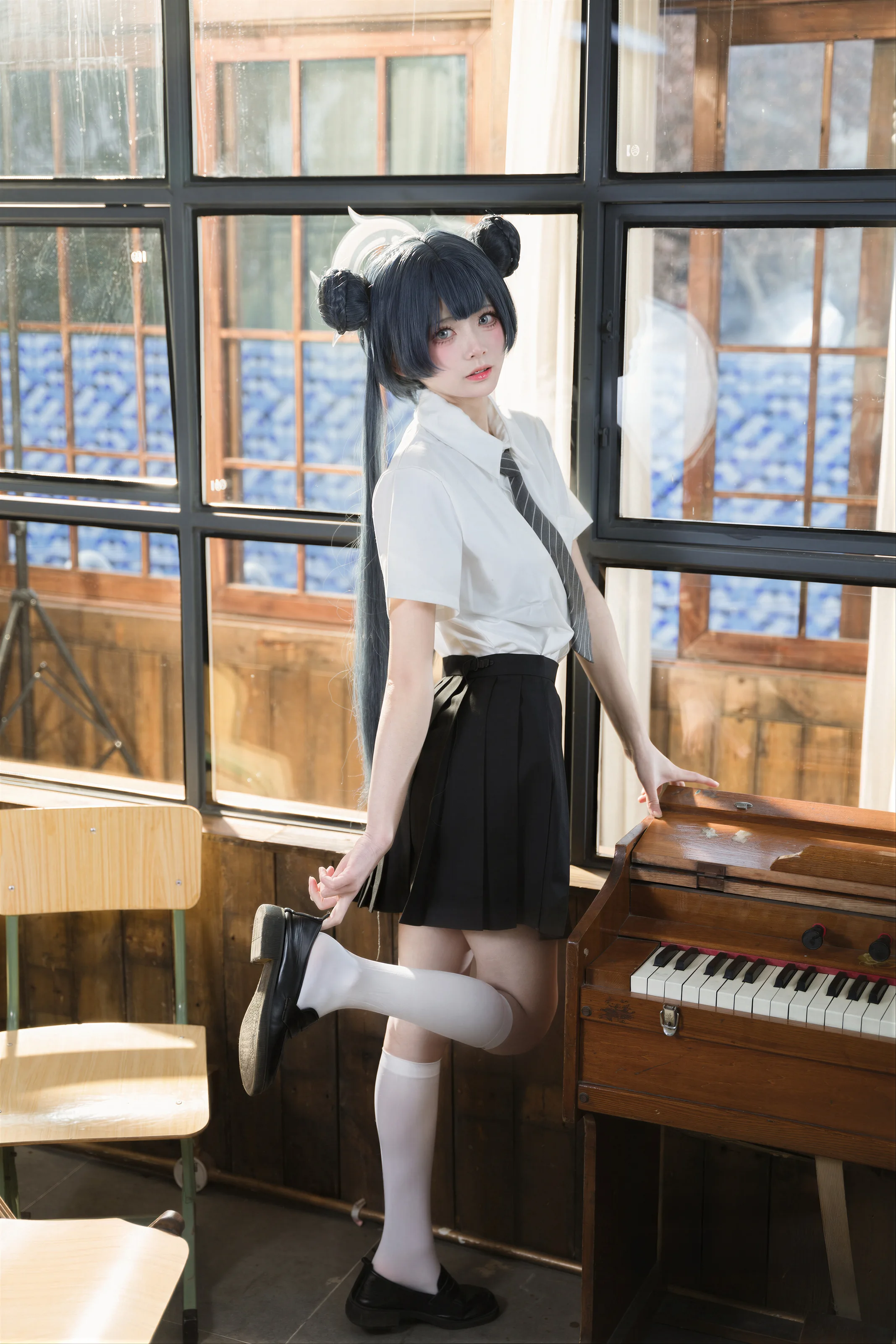 九柒喵 – 蔚蓝档案 妃咲JK [61P]插图6