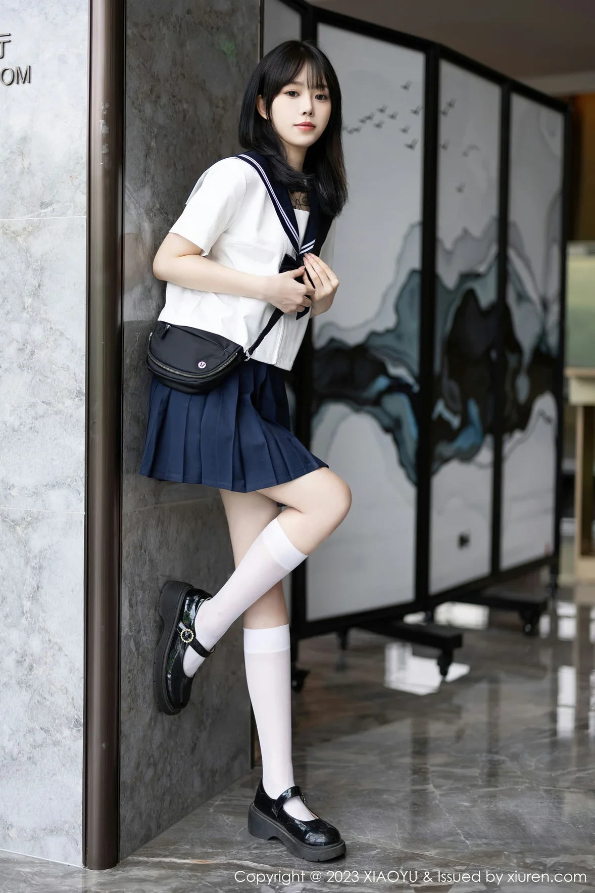 XIAOYU 语画 Vol.1087 奶瓶. 白色学妹服饰性感写真 [89P]插图3