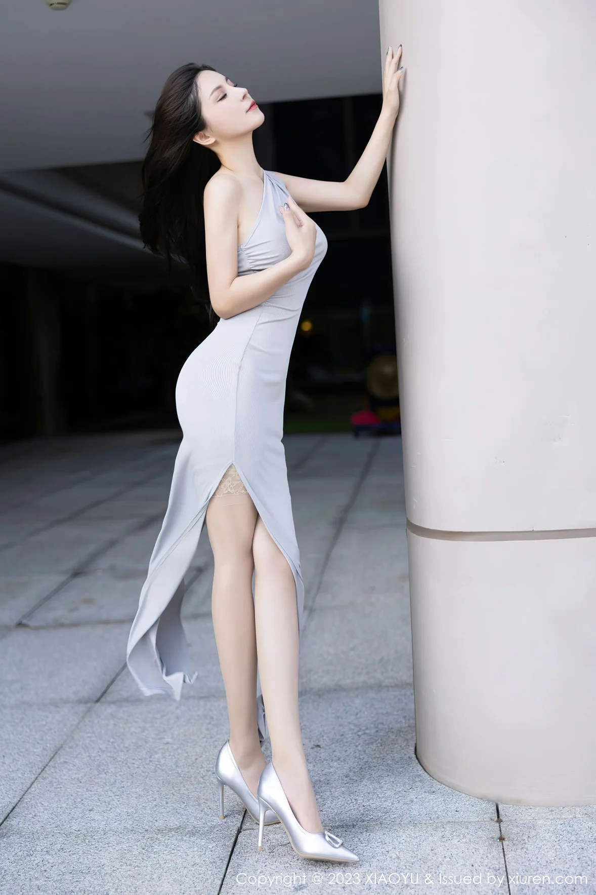 XIAOYU 语画 Vol.1074 小蛮妖Yummy 灰色蕾丝内衣贵州旅拍 [82P]插图2