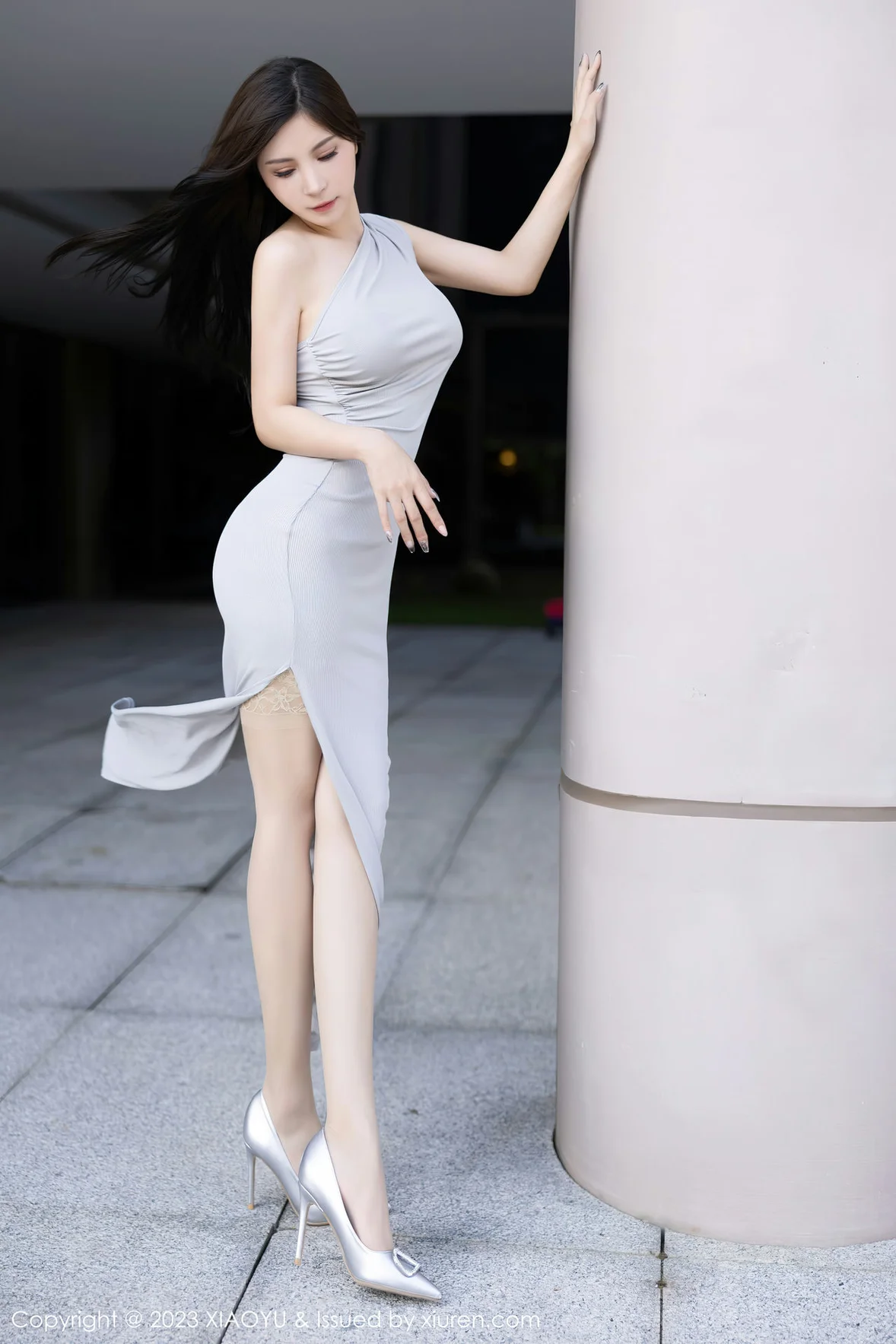 XIAOYU 语画 Vol.1074 小蛮妖Yummy 灰色蕾丝内衣贵州旅拍 [82P]插图1