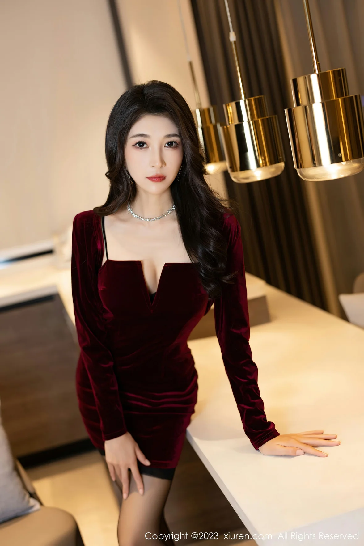 XiuRen 秀人 No.6858 林乐一 性感写真连衣短裙 [86P]插图2