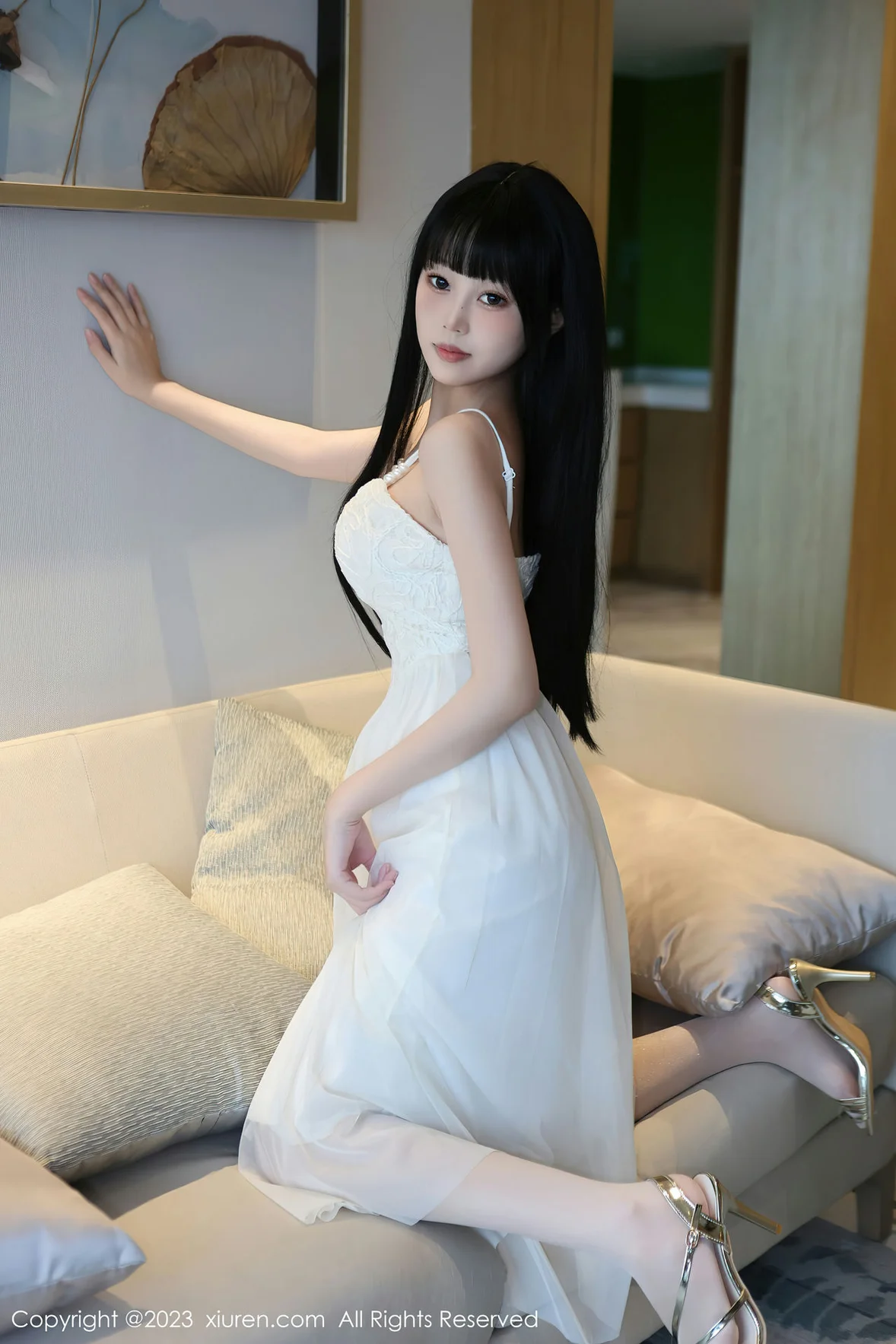 XiuRen 秀人 No.6828 早川京子 连衣长裙性感写真 [80P]插图5