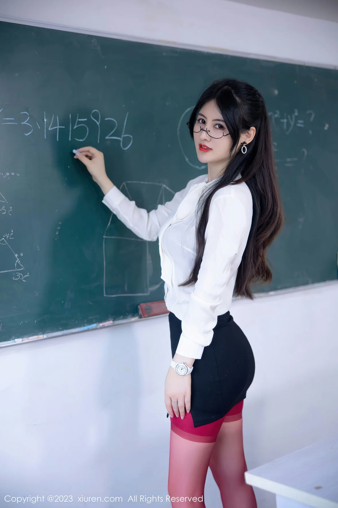 XiuRen 秀人 No.6980 诗诗kiki 教师角色扮演性感写真 [94P]插图2