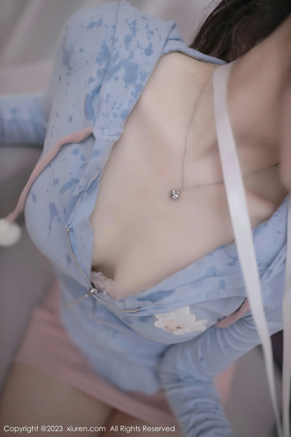 XiuRen 秀人 No.7120 鱼子酱Fish 浅粉色蕾丝内衣泰国旅拍 [81P]插图7