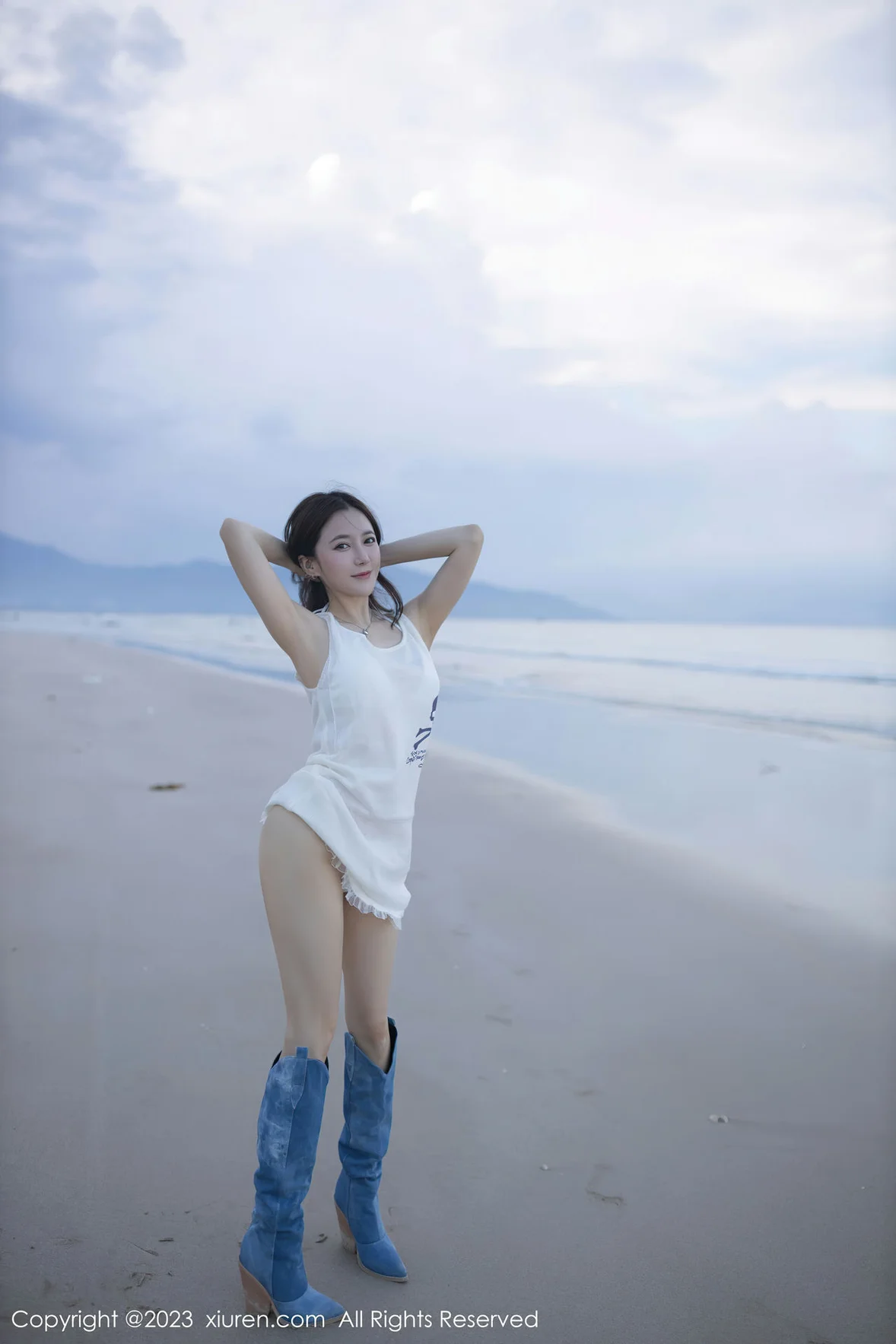 XiuRen 秀人 No.6852 鱼子酱Fish 白色比基尼巴厘岛旅拍1 [81P]插图3