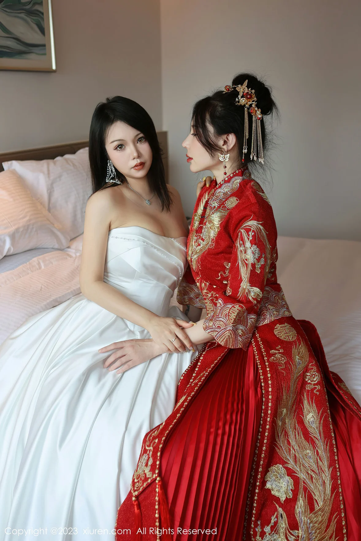 XiuRen 秀人 No.6957 曼柔两位性感女神模特合集写真 [86P]插图1