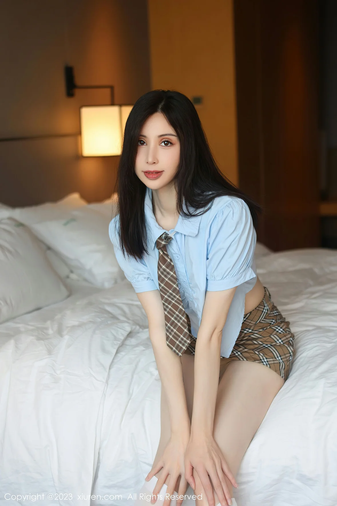 XiuRen 秀人 No.7306 曼柔 白色丝袜性感写真 [83P]插图5