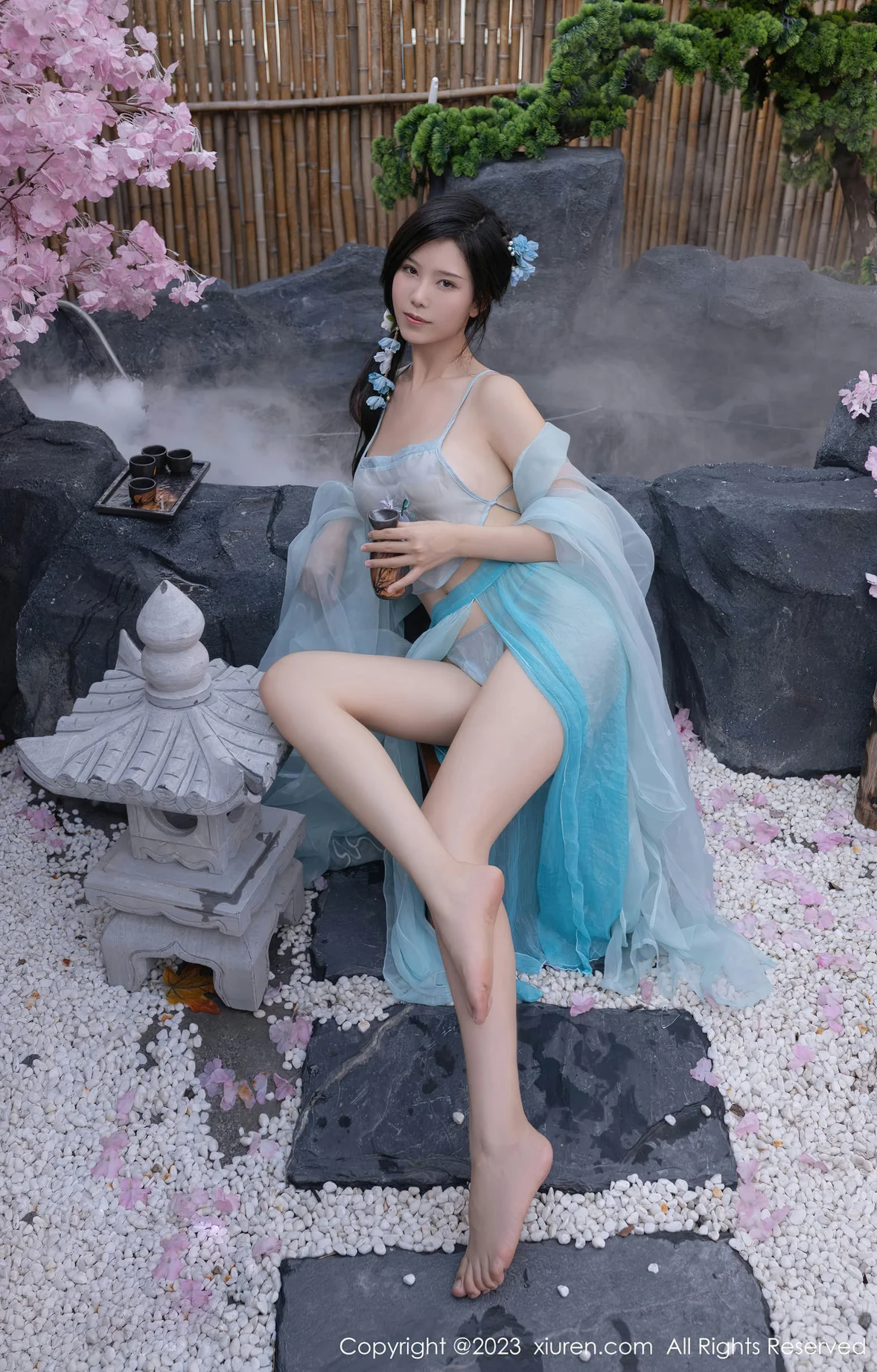 XiuRen 秀人 No.6991 利世 浅蓝色古装 [75P]插图3