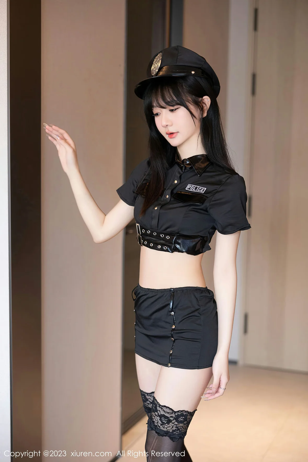 XiuRen 秀人 No.6851 幼幼 黑丝爆乳警花制服 [87P]插图5