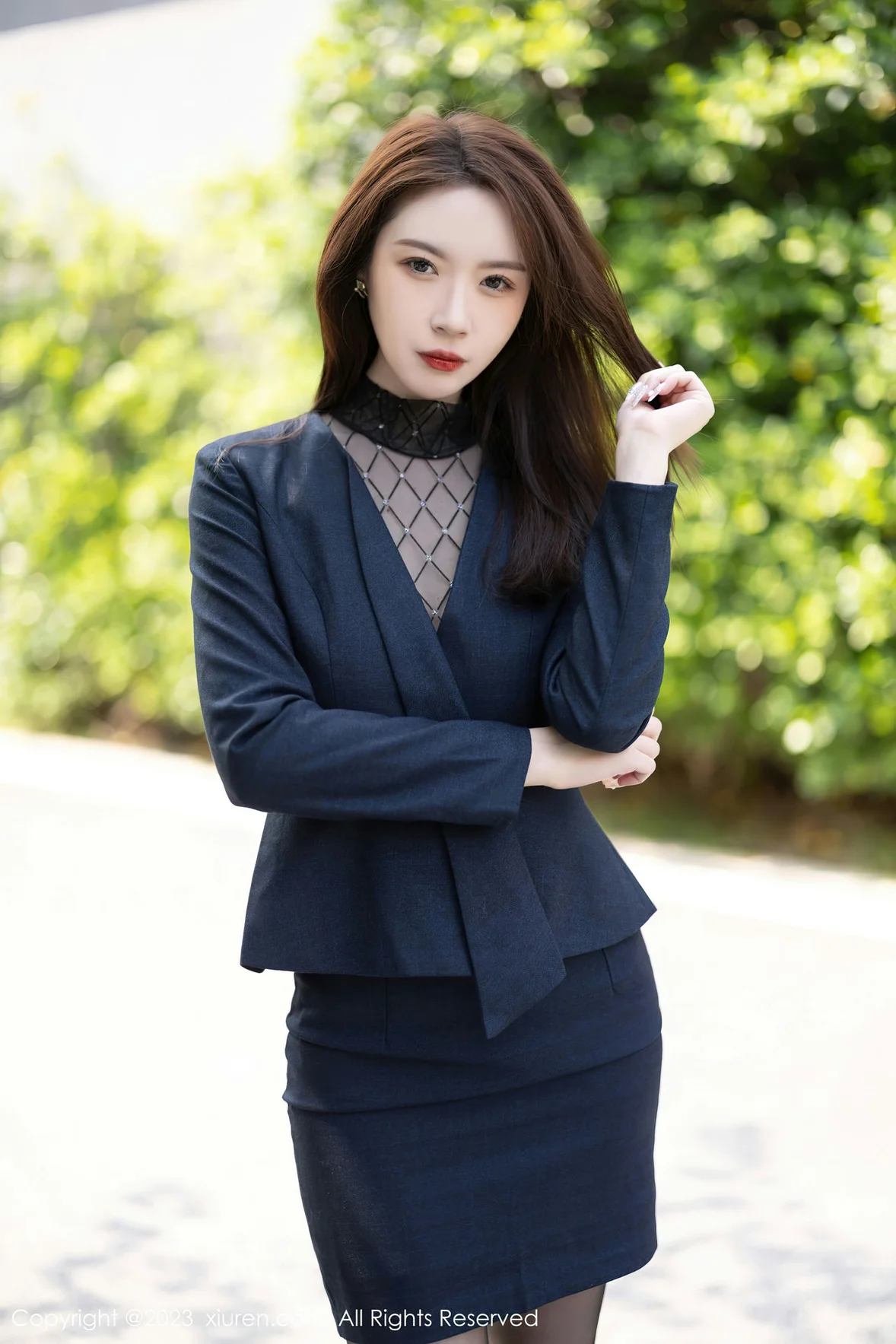 XiuRen 秀人 No.6914 梦心玥 薄纱高开叉性感写真 [90P]插图2