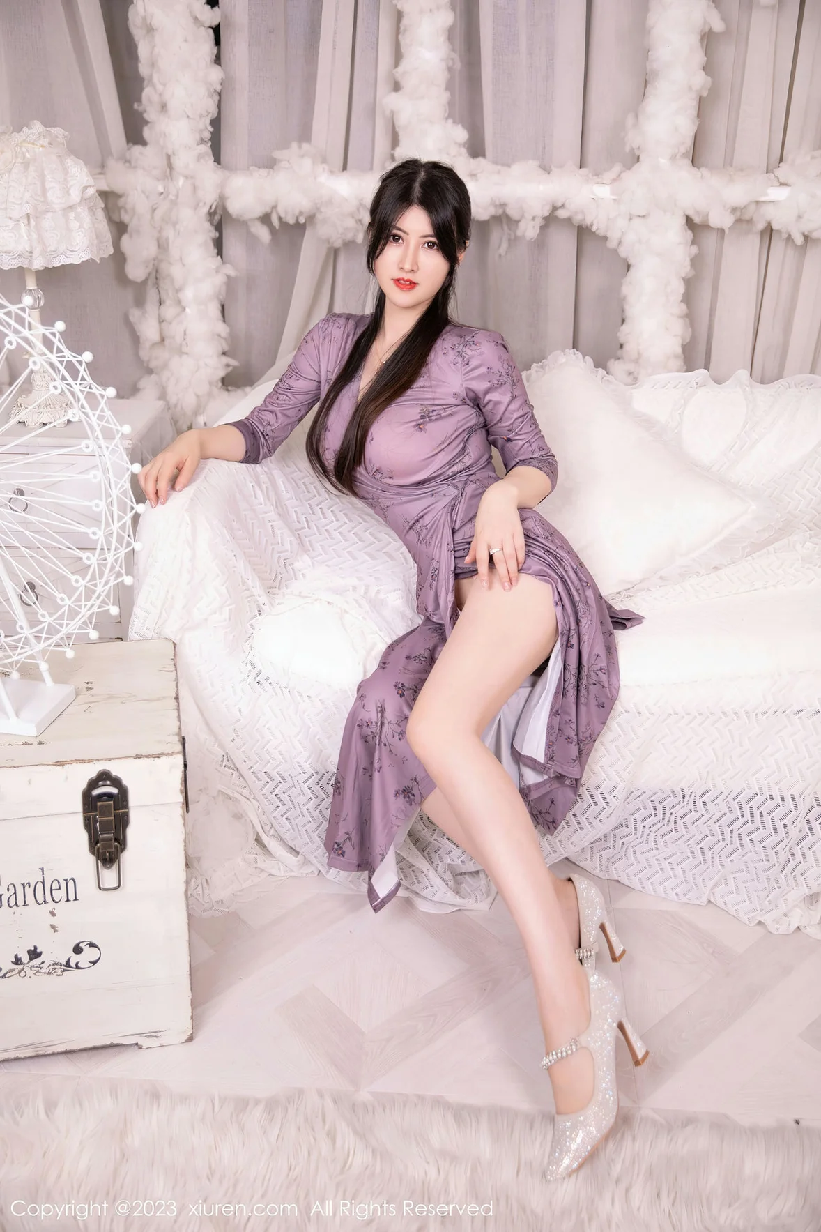 XiuRen 秀人 No.7126 诗诗kiki 紫色连夜长裙性感写真 [88P]插图7