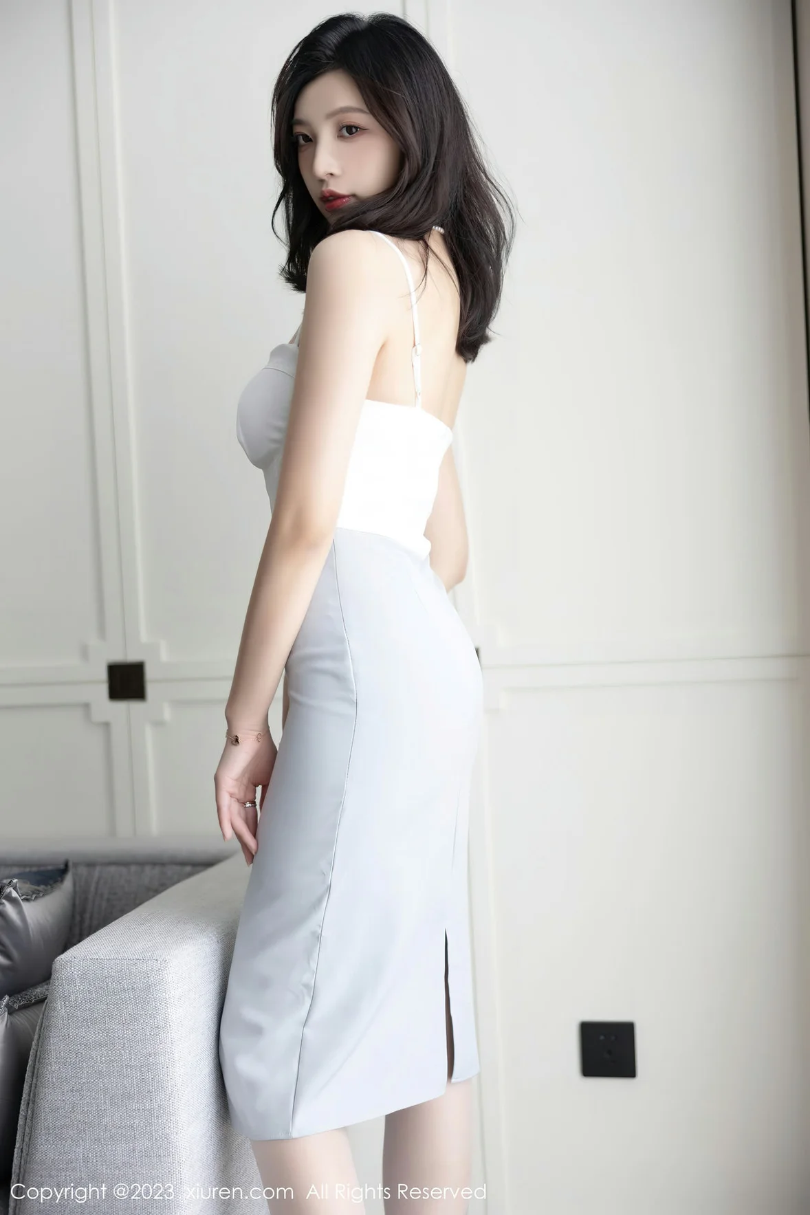 XiuRen 秀人 No.6898 郑颖姗Bev 白色蕾丝内衣性感写真 [83P]插图5