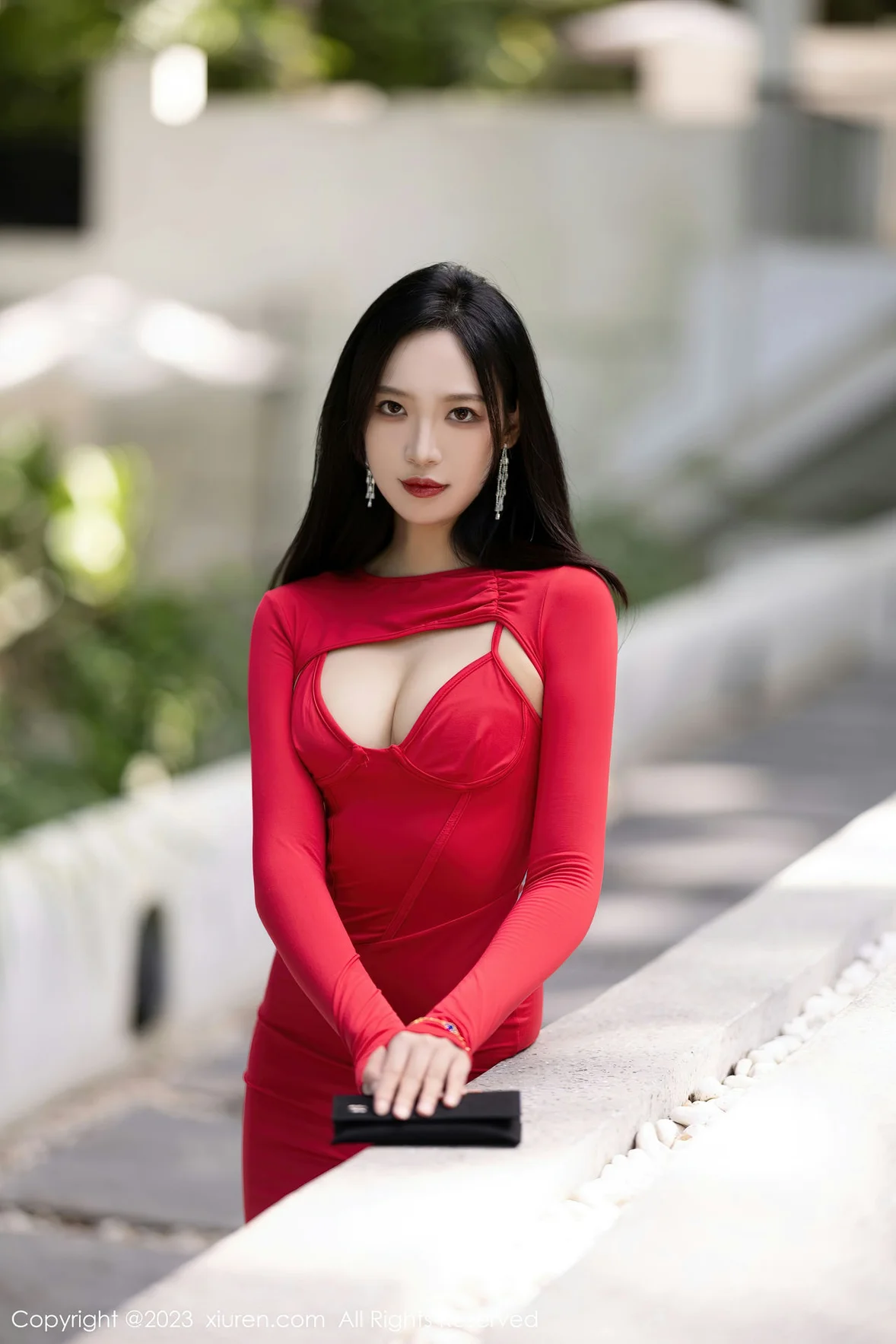 XiuRen 秀人 No.7194 郑颖姗Bev 红色蕾丝服饰性感写真 [84P]插图3