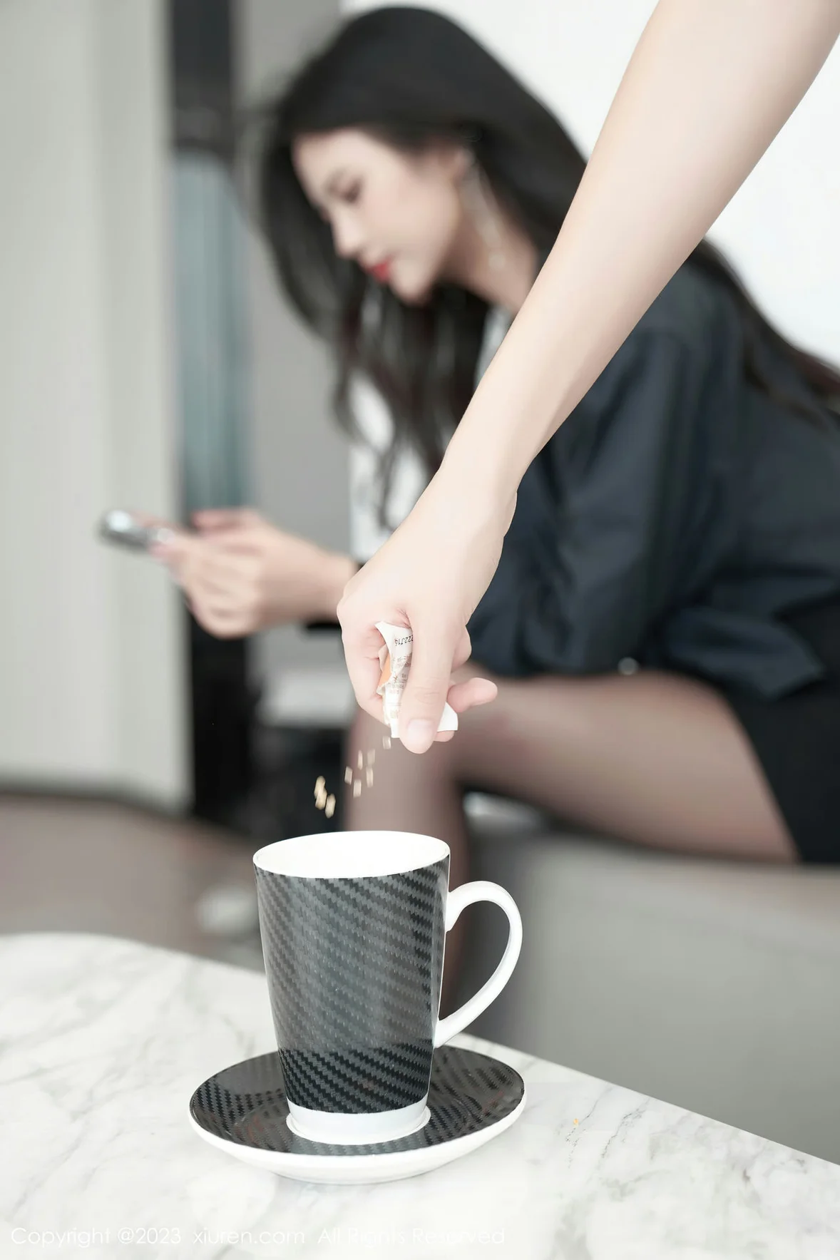 XiuRen 秀人 No.7100 浅浅Danny 黑色情趣性感写真 [85P]|图集秀