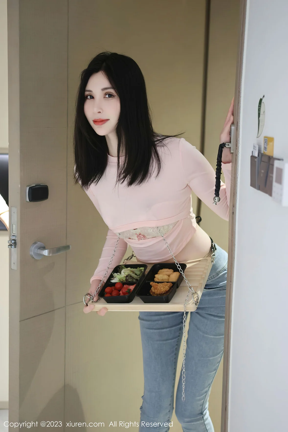 XiuRen 秀人 No.6992 曼柔 粉色蕾丝内衣性感写真 [83P]插图5