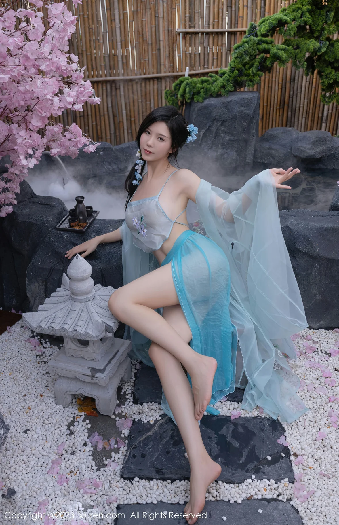 XiuRen 秀人 No.6991 利世 浅蓝色古装 [75P]插图2