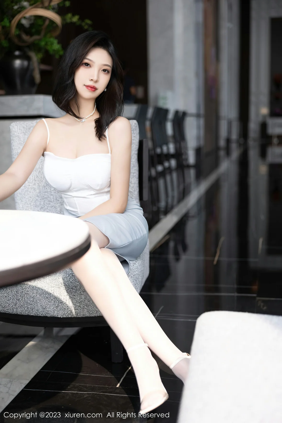 XiuRen 秀人 No.6898 郑颖姗Bev 白色蕾丝内衣性感写真 [83P]插图1