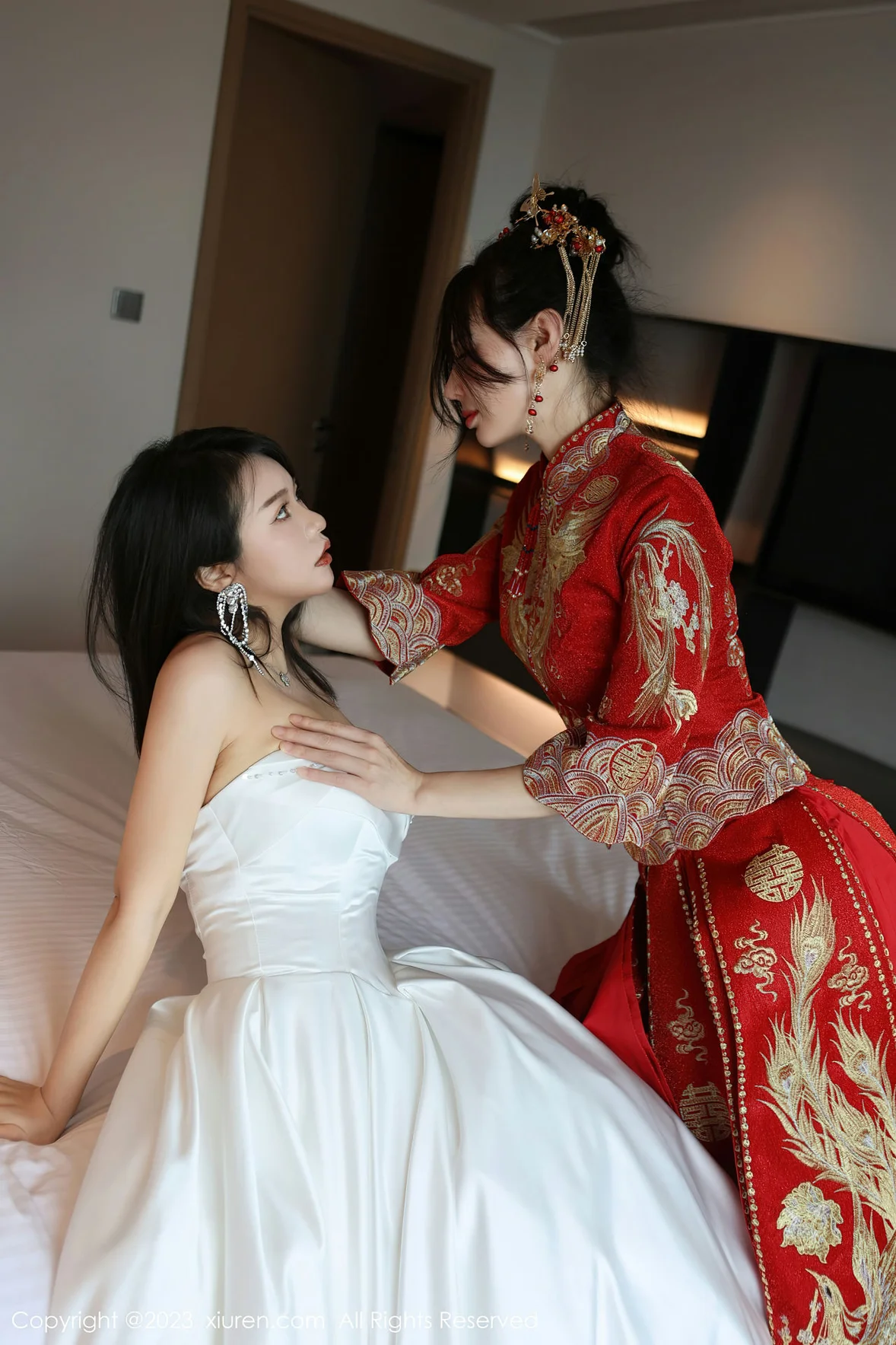 XiuRen 秀人 No.6957 曼柔两位性感女神模特合集写真 [86P]插图5