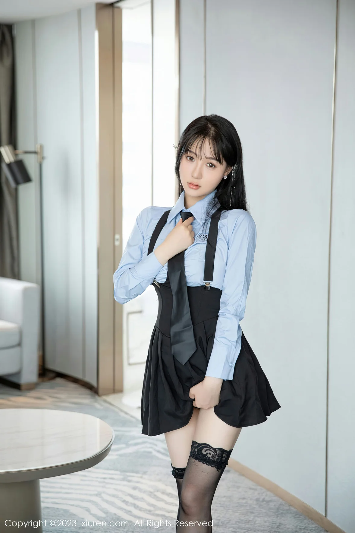 XiuRen 秀人 No.7140 柚琪Rich 性感学妹装扮 [77P]插图4