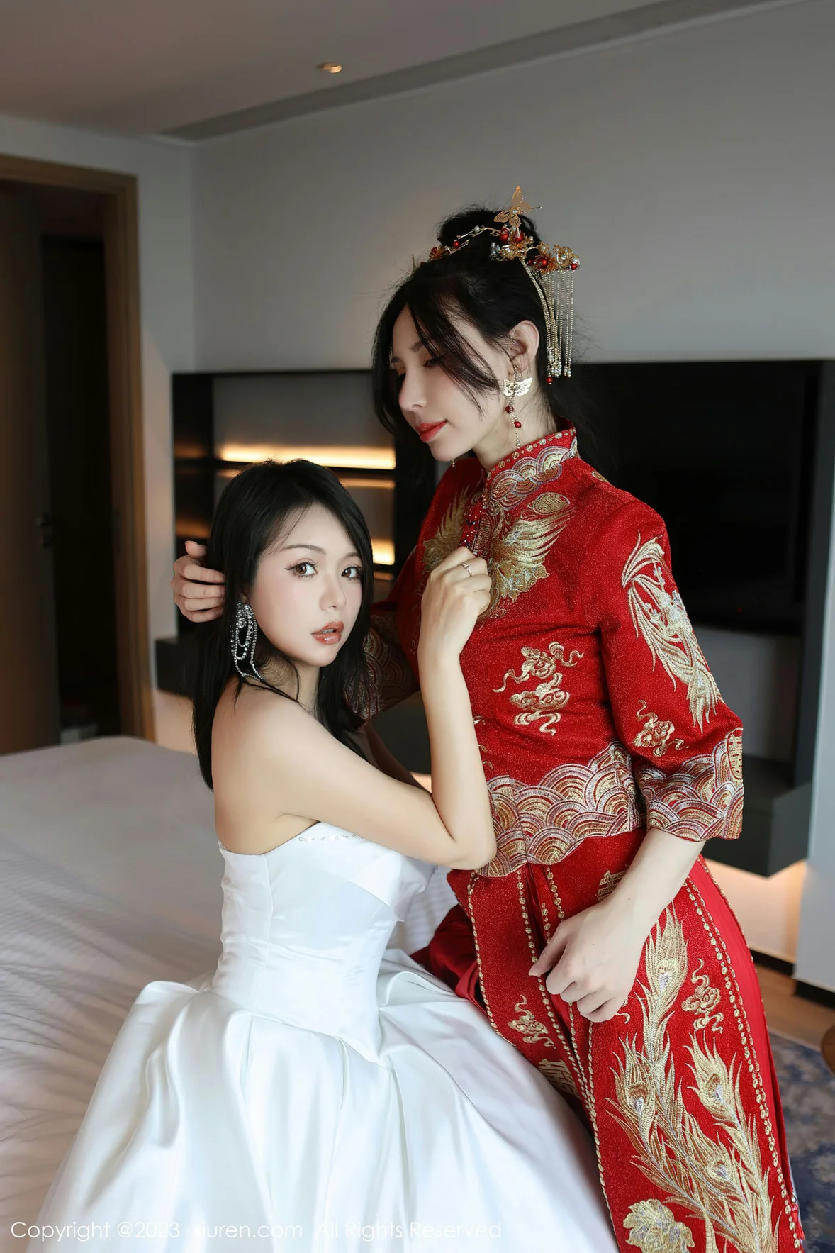 XiuRen 秀人 No.6957 曼柔两位性感女神模特合集写真 [86P]插图6
