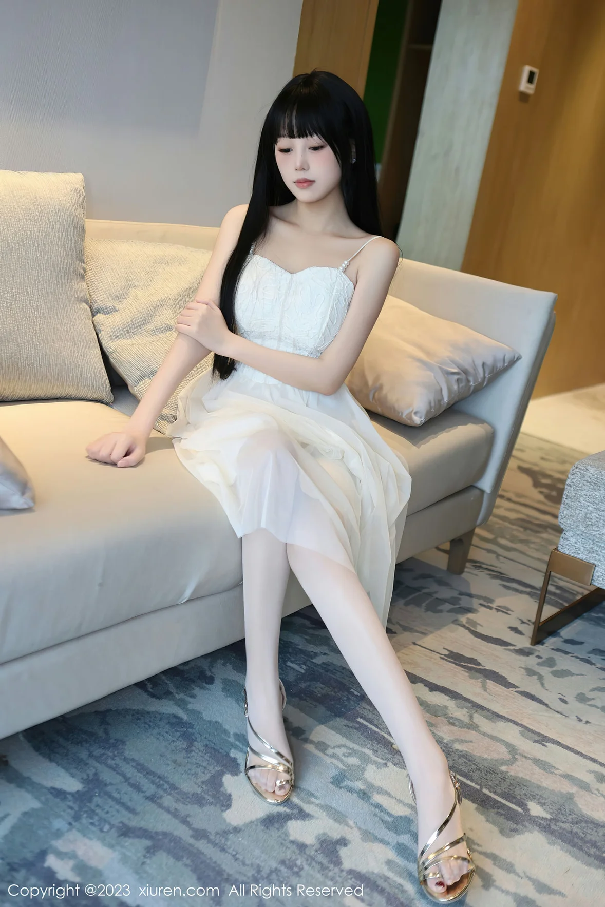 XiuRen 秀人 No.6828 早川京子 连衣长裙性感写真 [80P]|图集秀