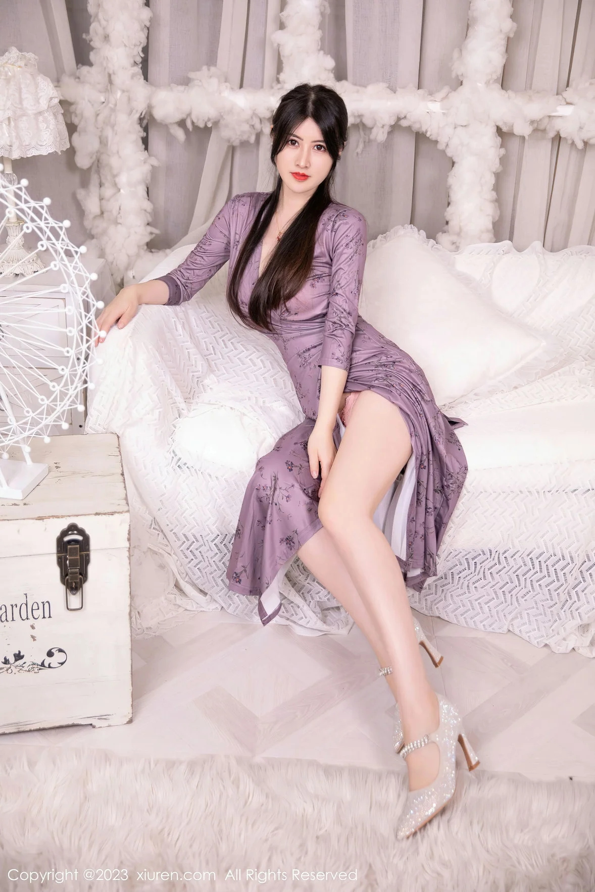 XiuRen 秀人 No.7126 诗诗kiki 紫色连夜长裙性感写真 [88P]插图5